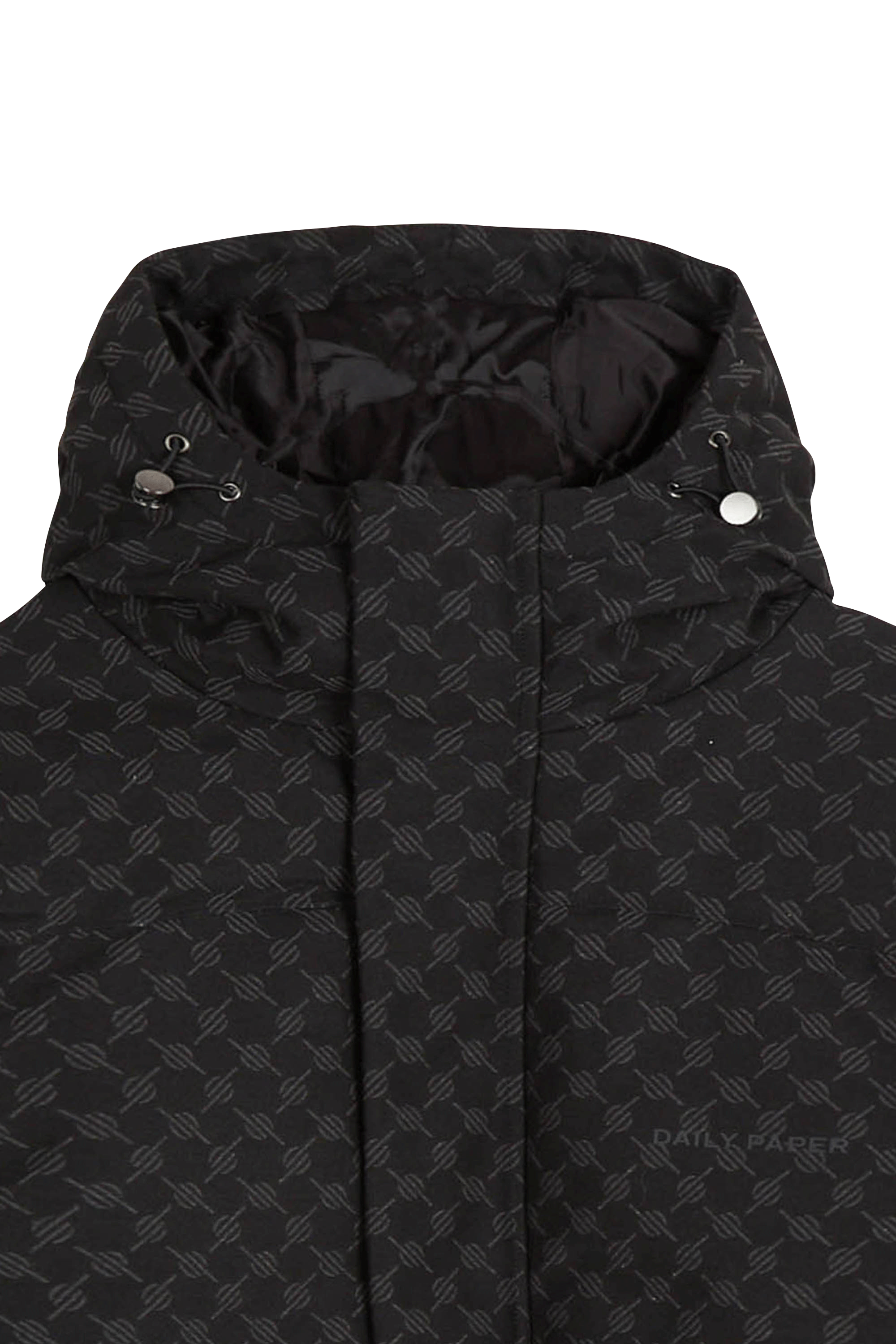 Lightweight quilted padded jacket with high neck | Black DAILY PAPER Men
