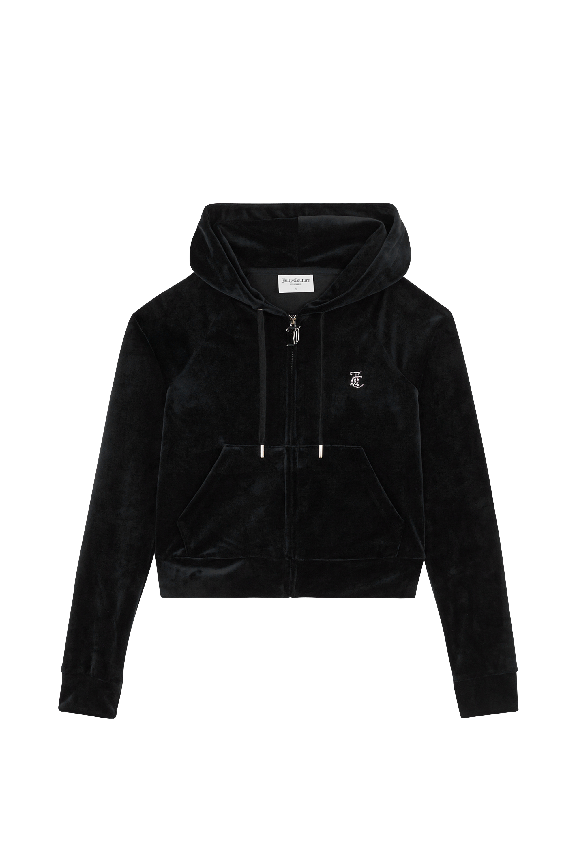 zip-up hoodie Black