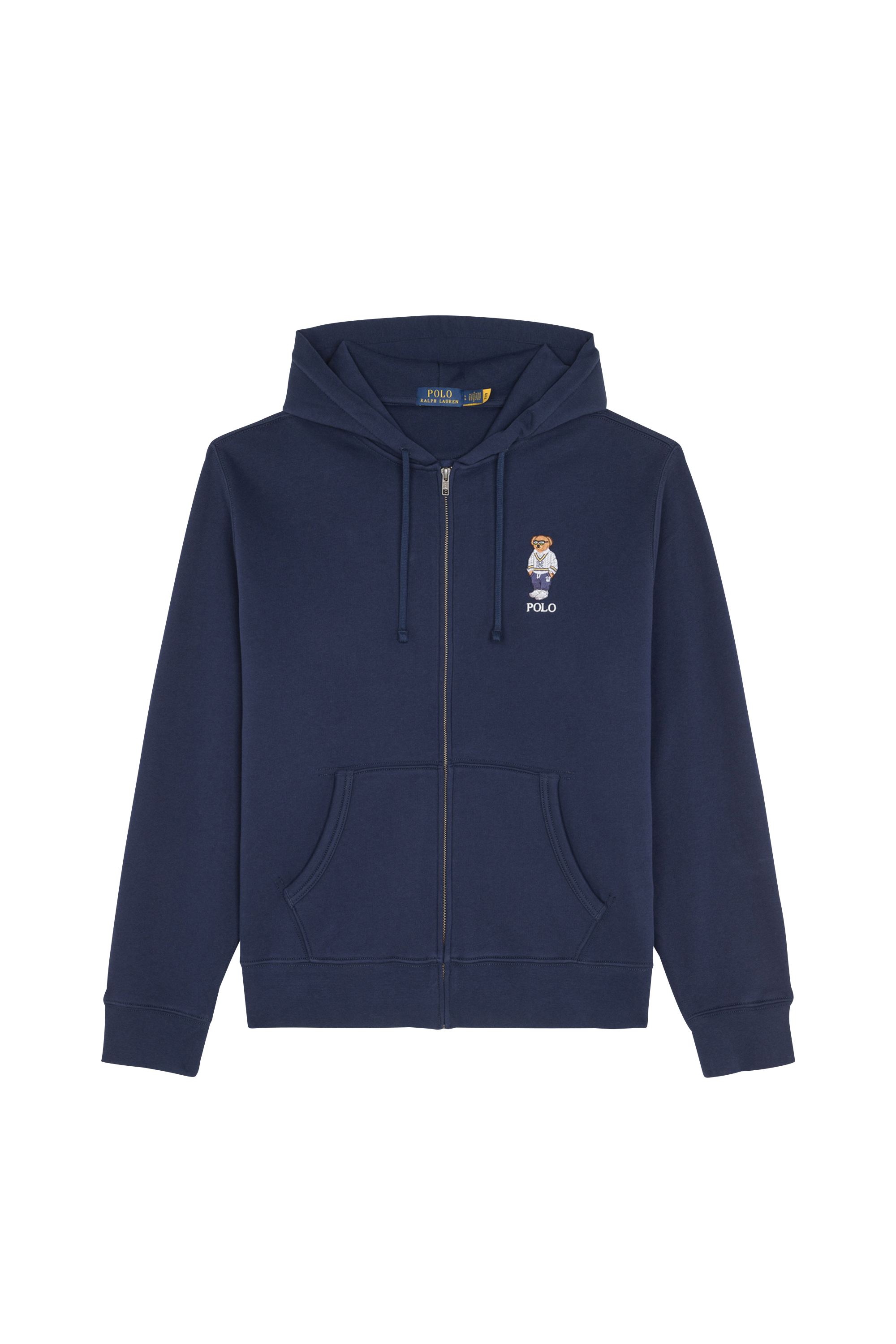 Hoodie zippé Bleu
