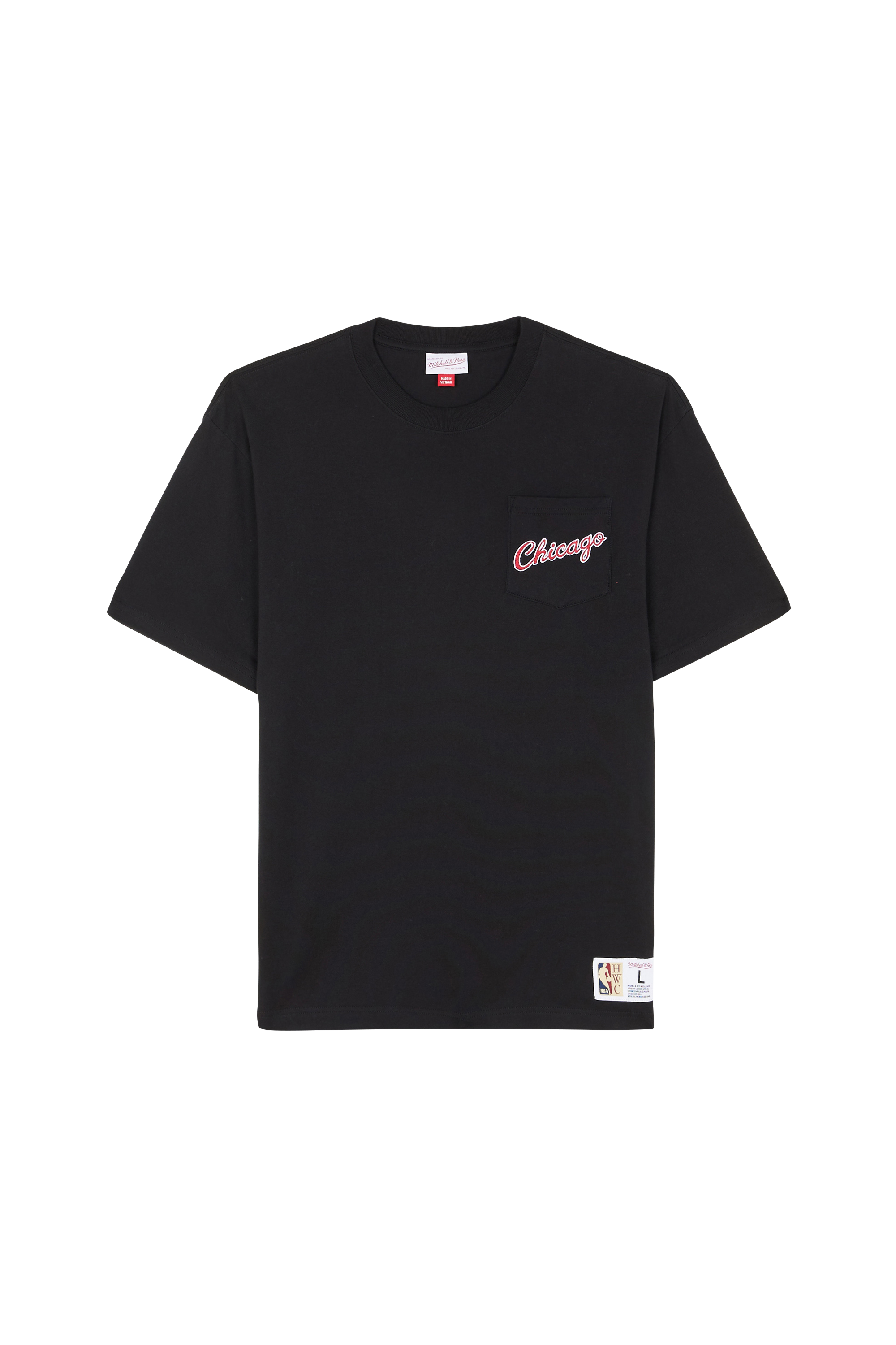 Regular-fit round-neck cotton T-shirt Black