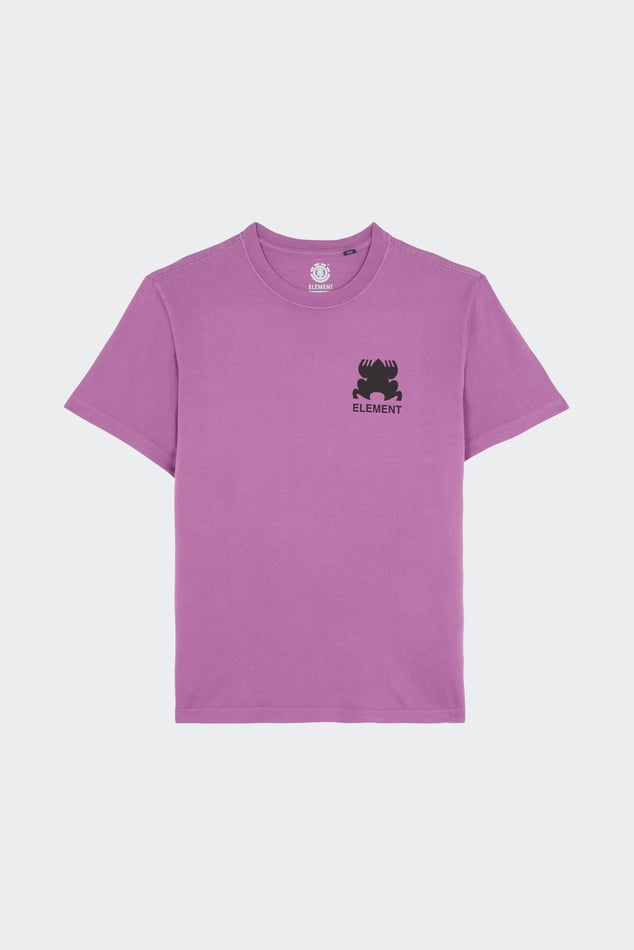 MAURO - T-shirt violet coton bio arty géométrique MAURO - T-shirt violet coton bio arty géométrique