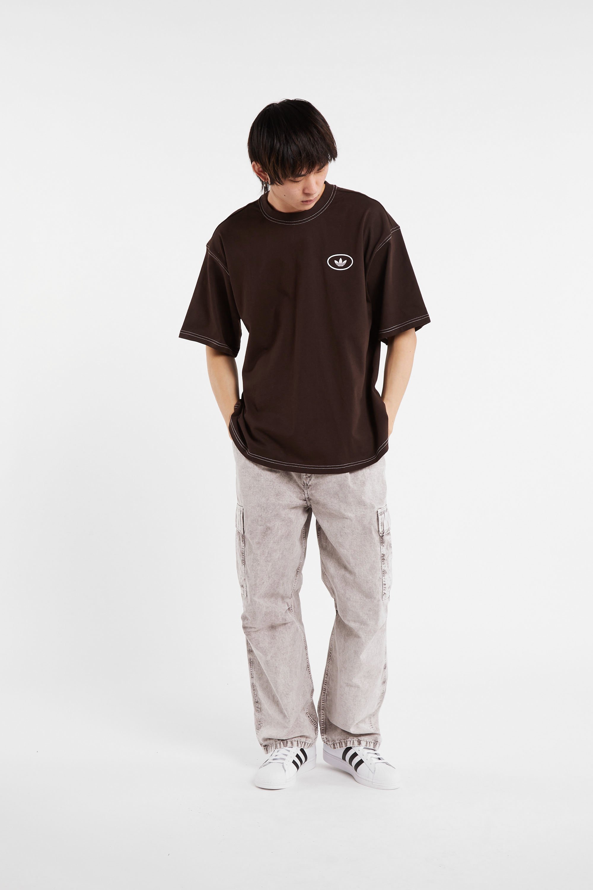 T-shirt ADIDAS Marron