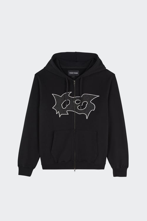 Hoodie zippé - Taille M Noir