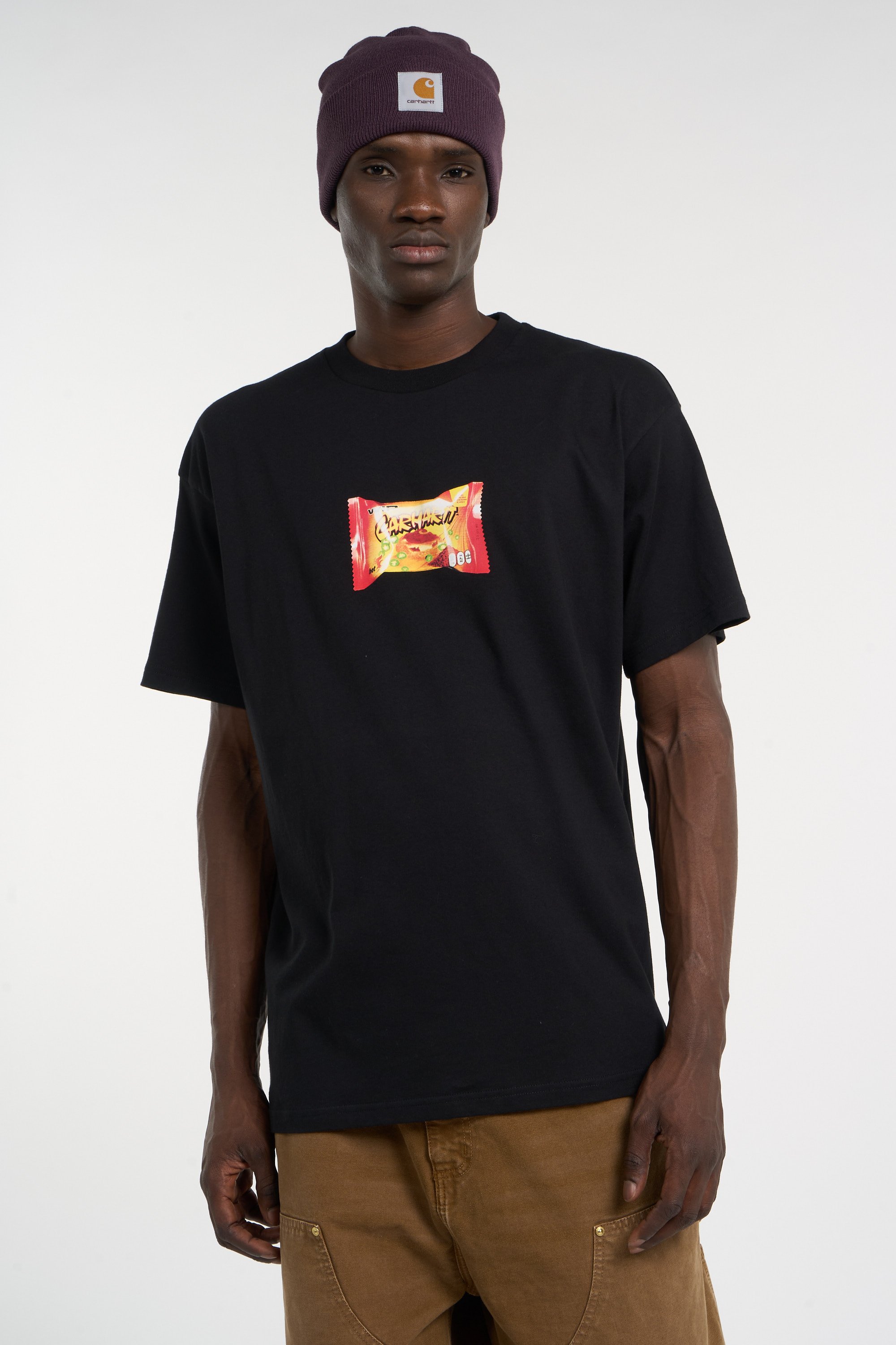 Printed cotton T-shirt | Black CARHARTT WIP Men