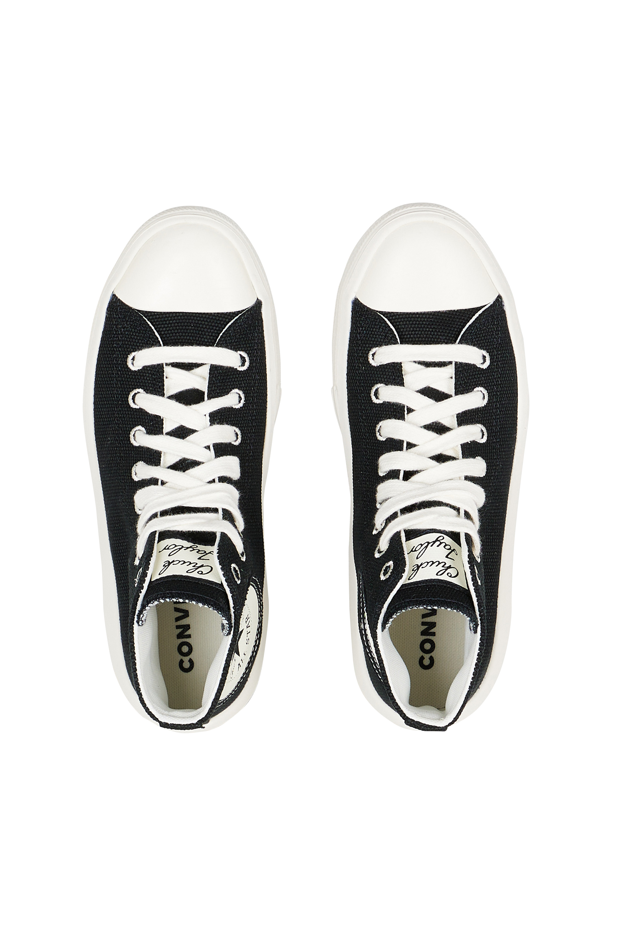 high-top sneakers Black