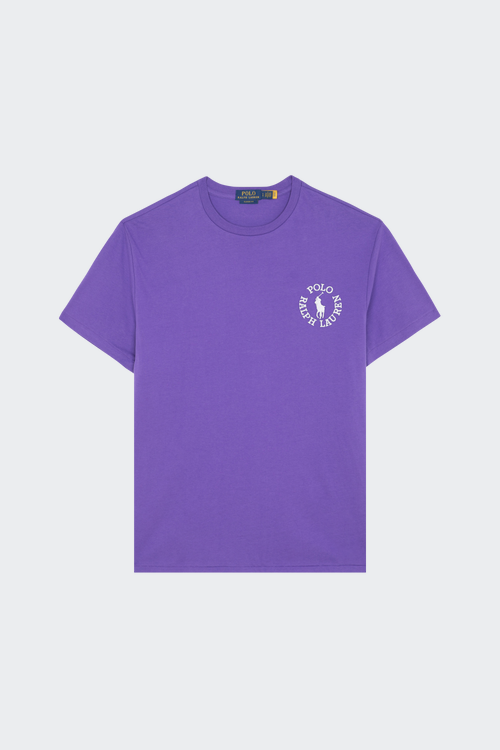 Polo beis de manga larga con detalle de cinta de Topman T-shirt Violet