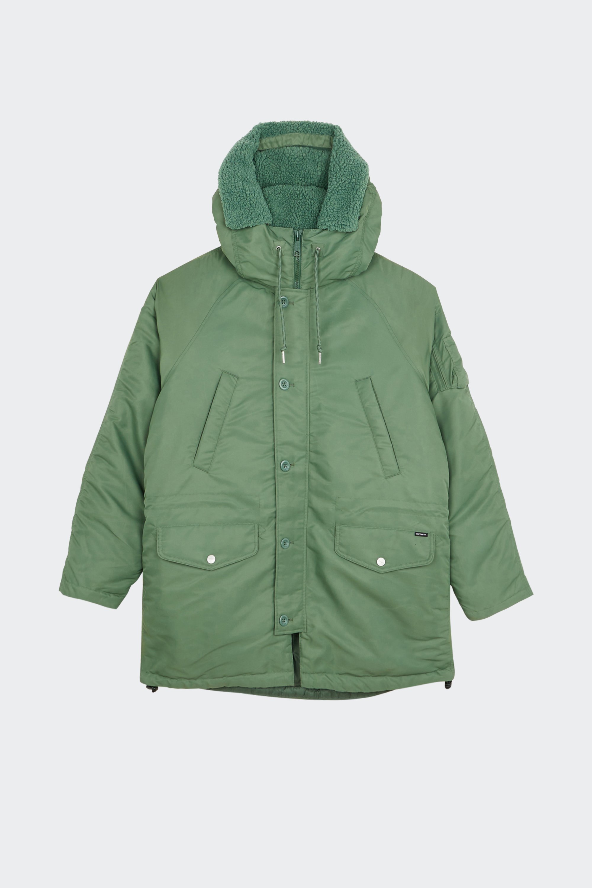 Lightweight quilted padded jacket with high neck | Green by CARHARTT WIP Lightweight quilted padded jacket with high neck Green