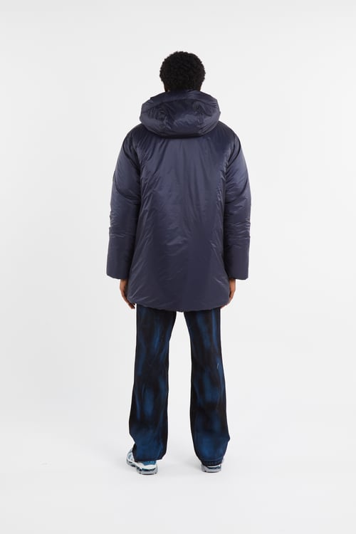 RAINS Lightweight quilted padded jacket with high neck Blue