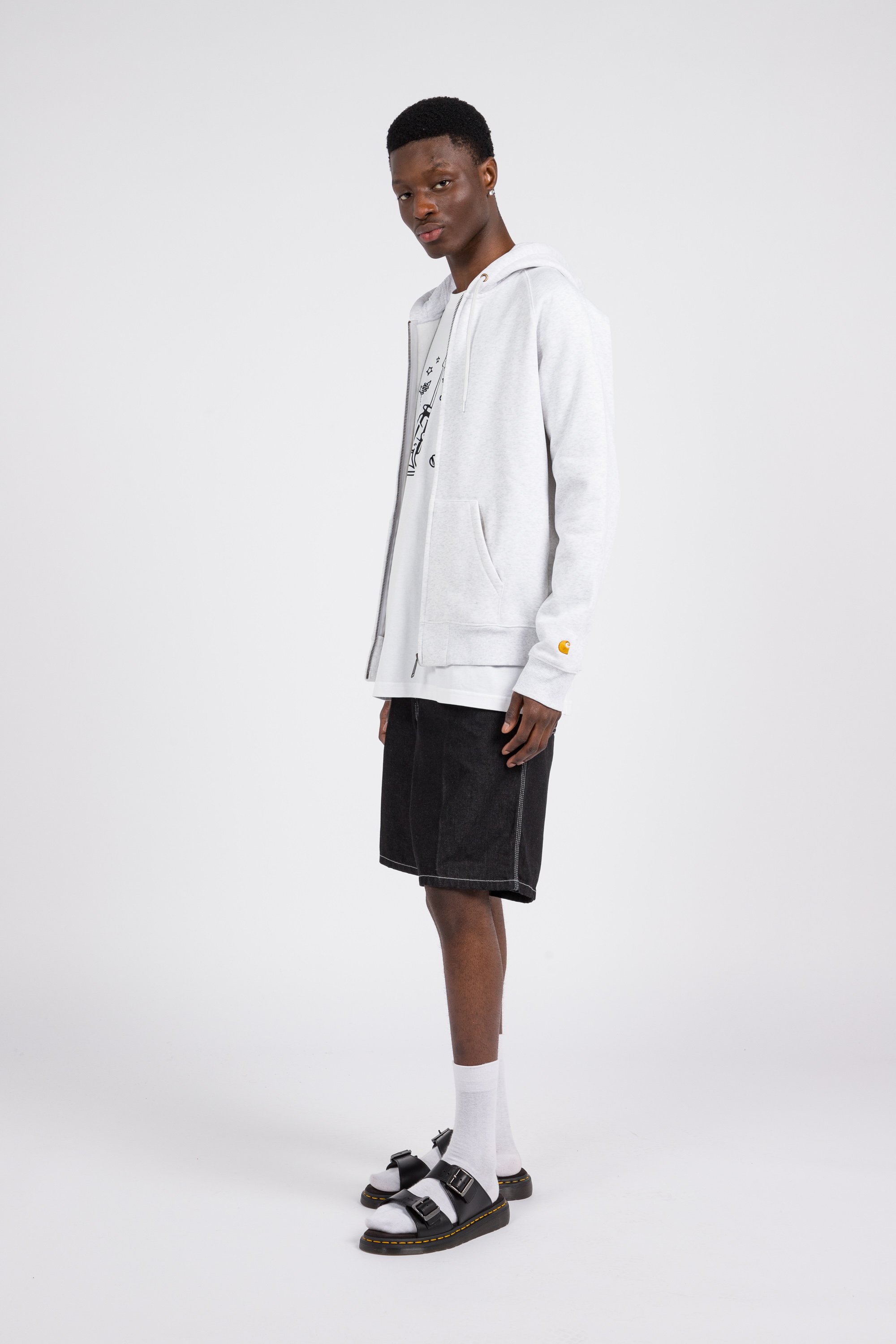 Hoodie zippé CARHARTT WIP Gris