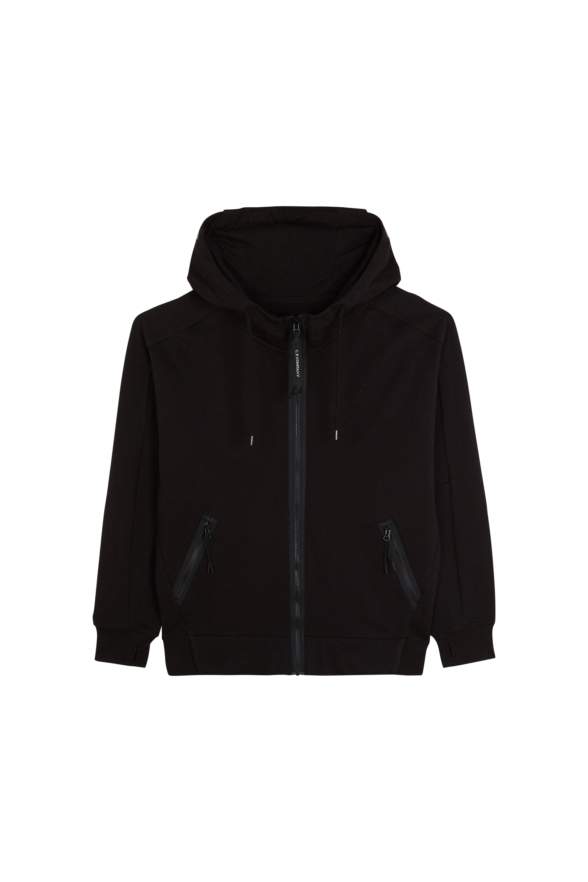 zip-up hoodie Black