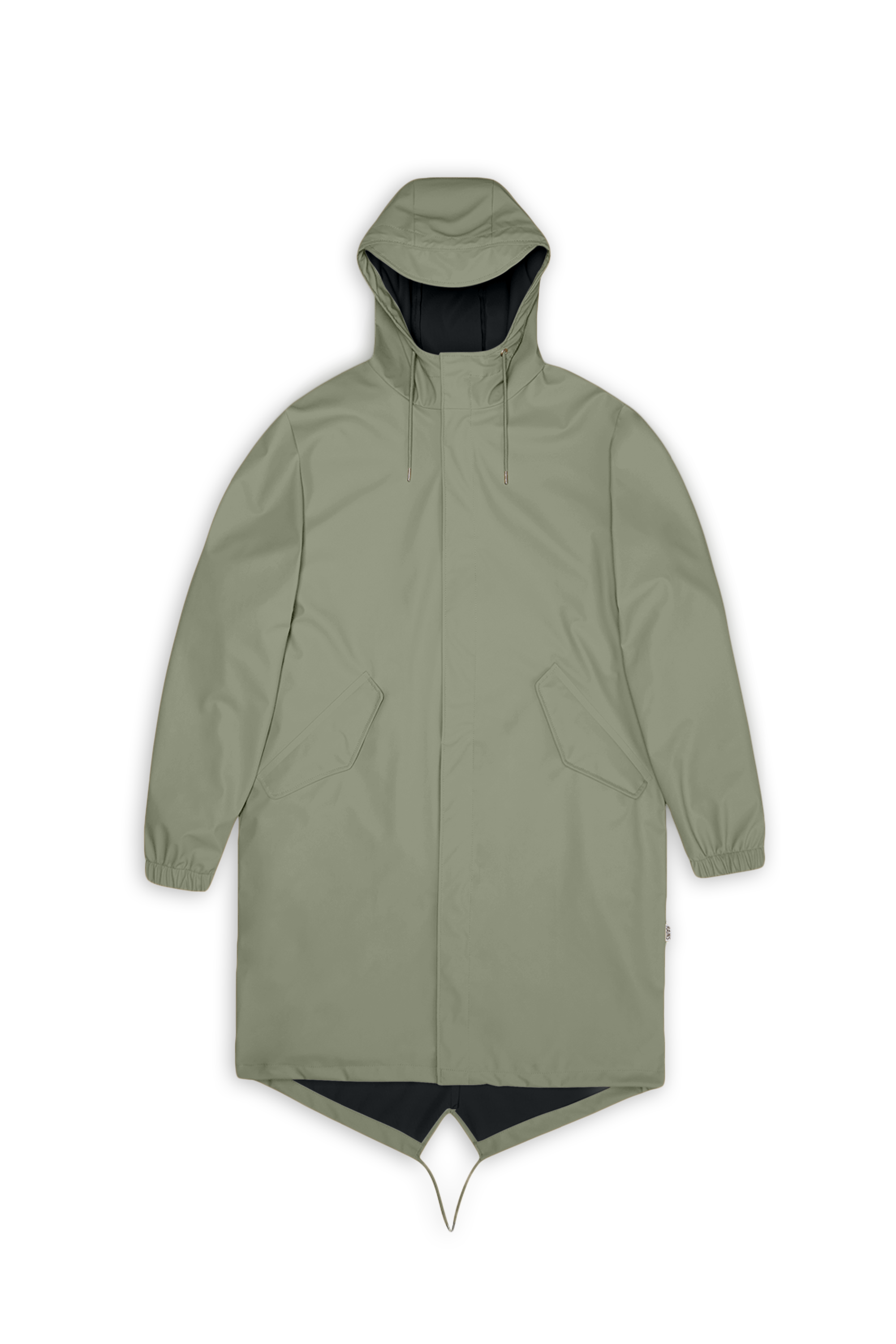Cotton parka with hood Green