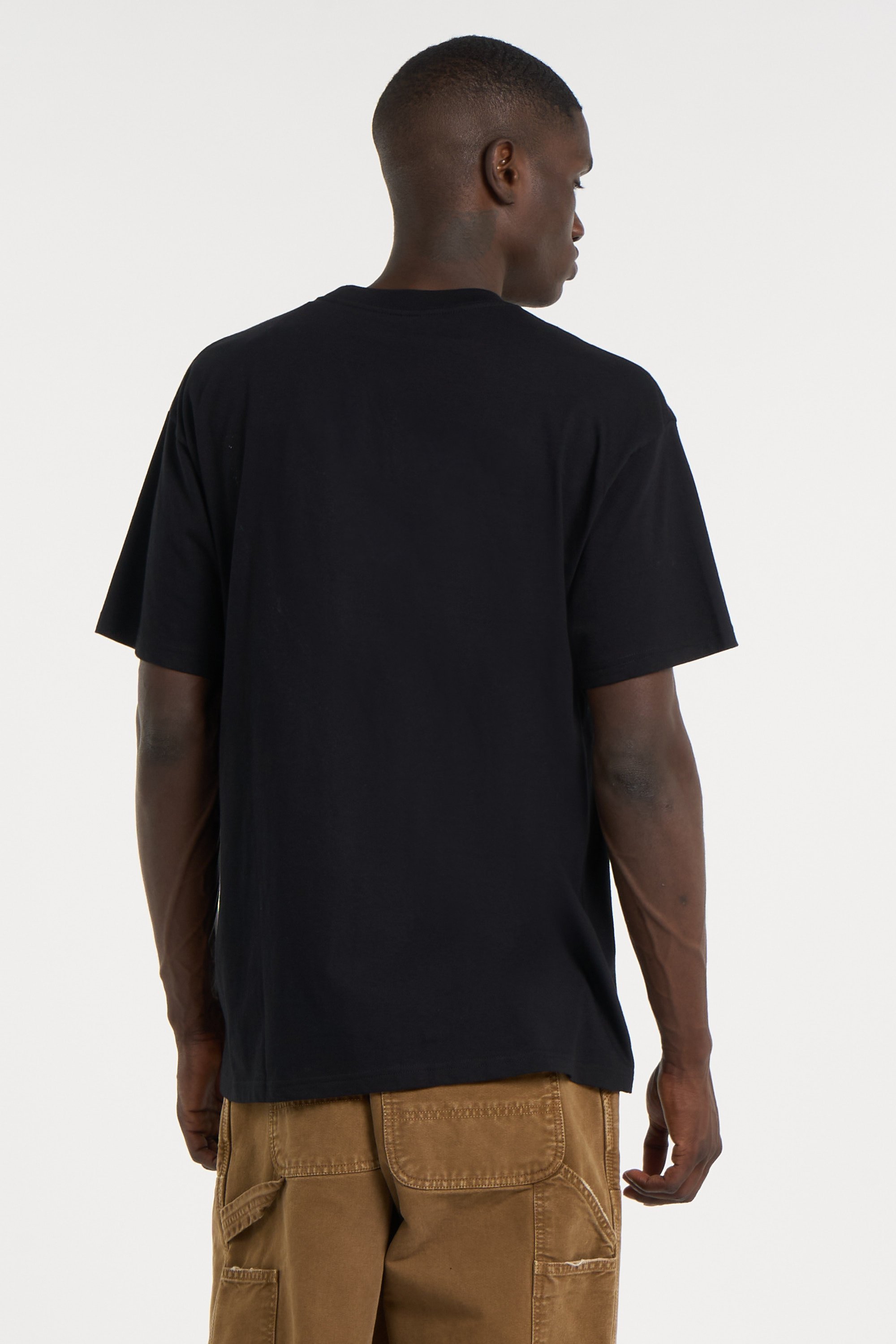 Regular-fit round-neck cotton T-shirt | Black CARHARTT WIP Men
