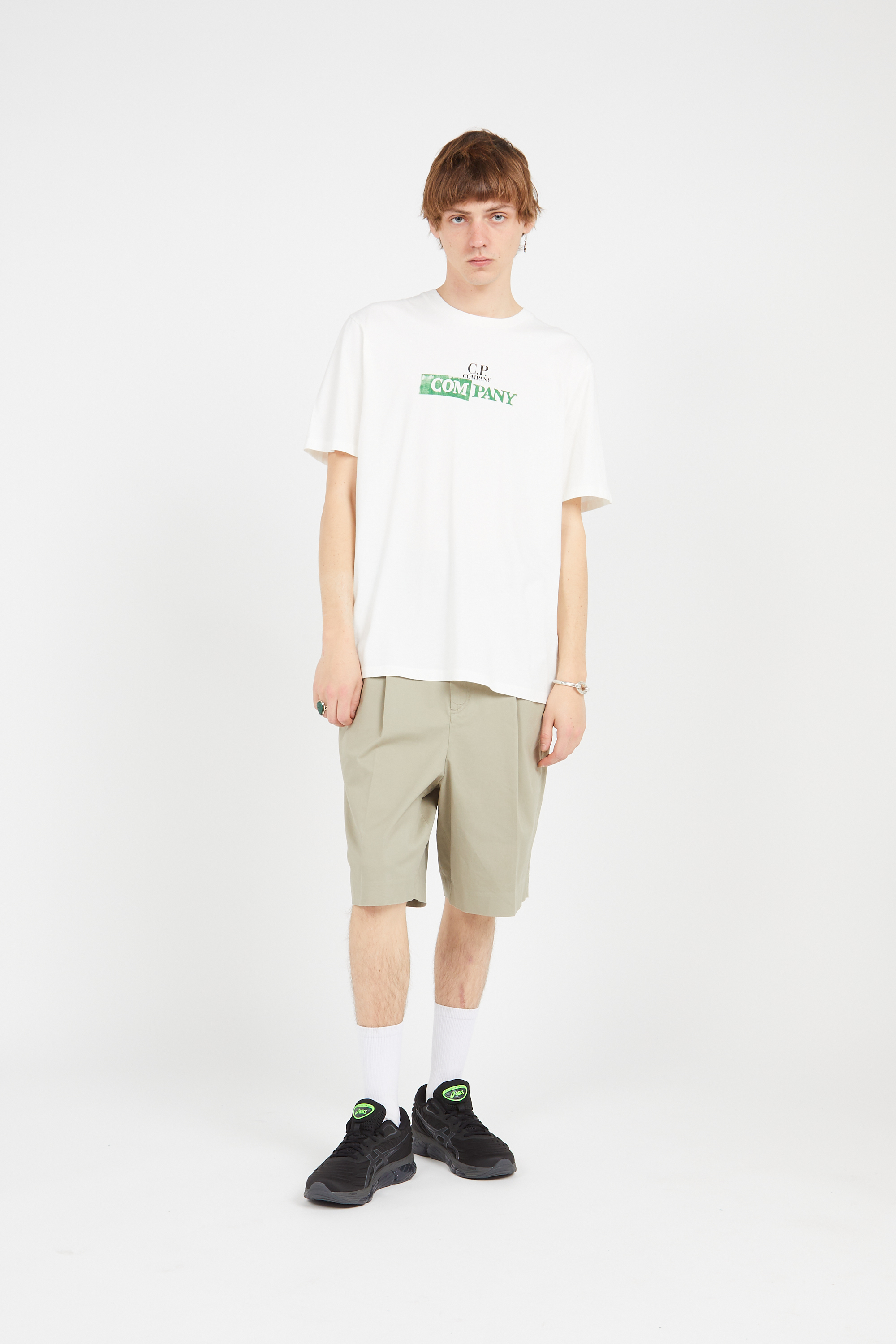 Regular-fit round-neck cotton T-shirt White