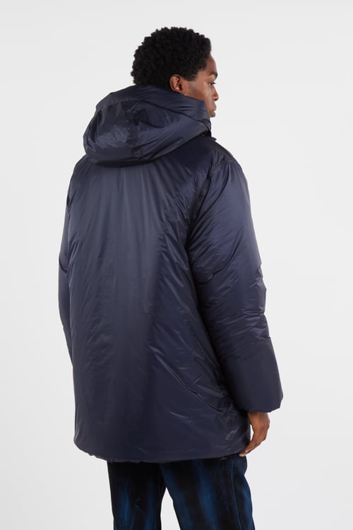 RAINS Lightweight quilted padded jacket with high neck Blue