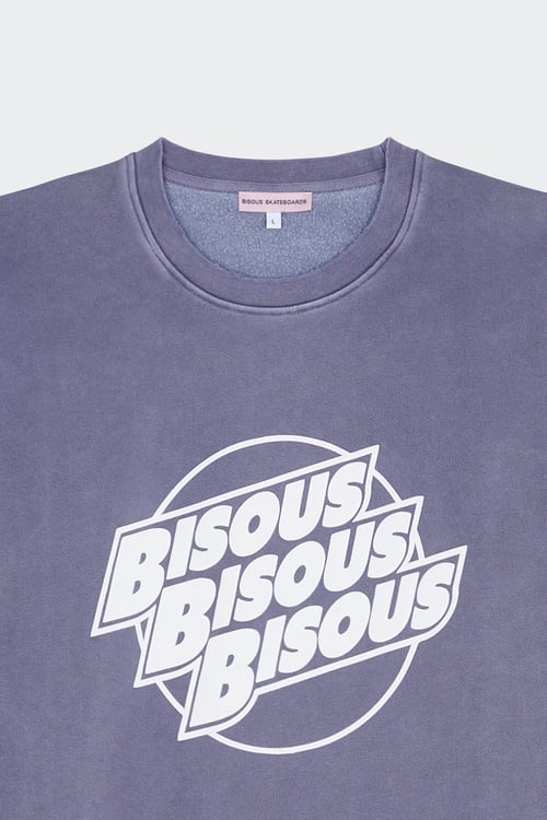 BISOUS SKATEBOARDS Sweatshirt Bleu