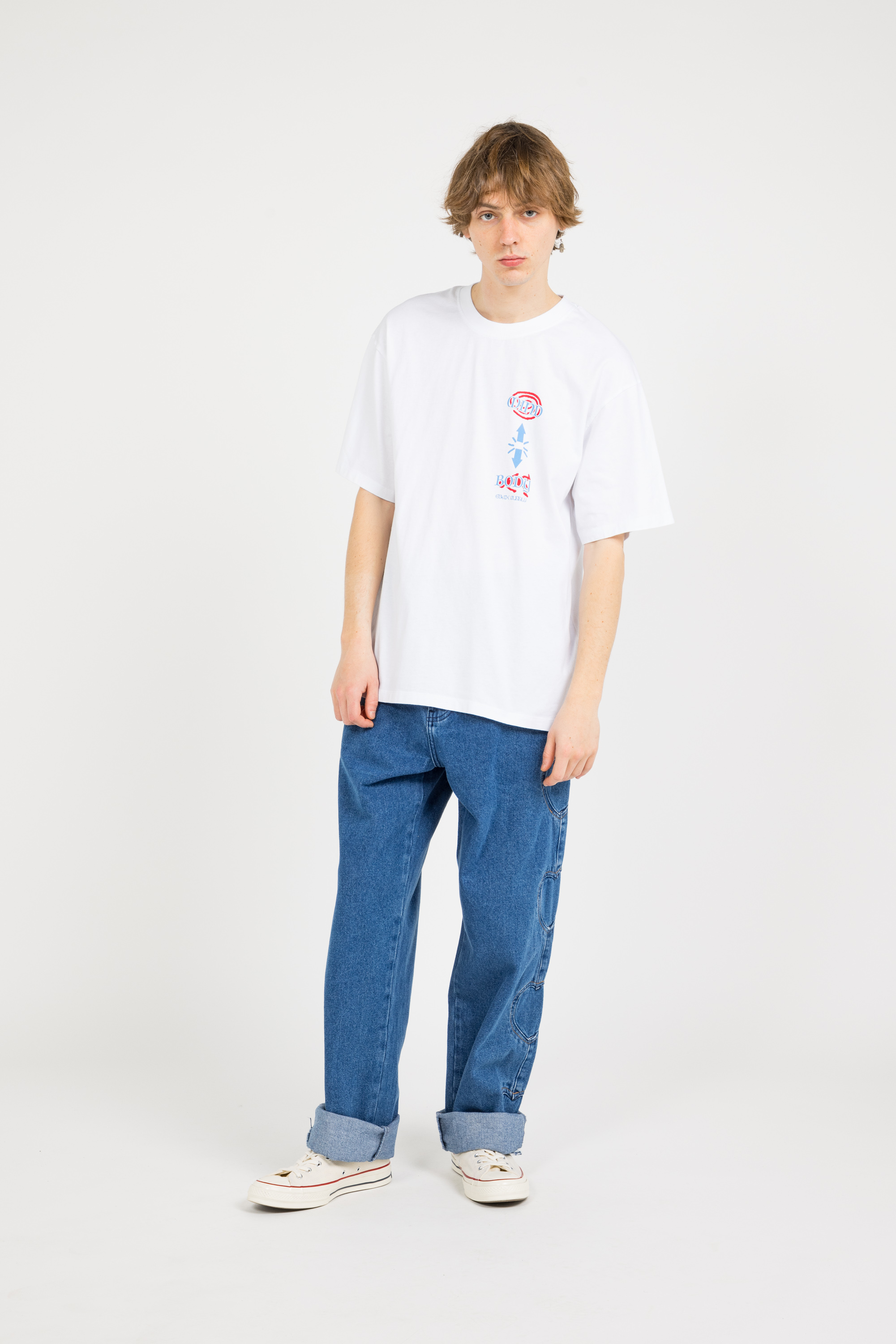 Regular-fit round-neck cotton T-shirt White