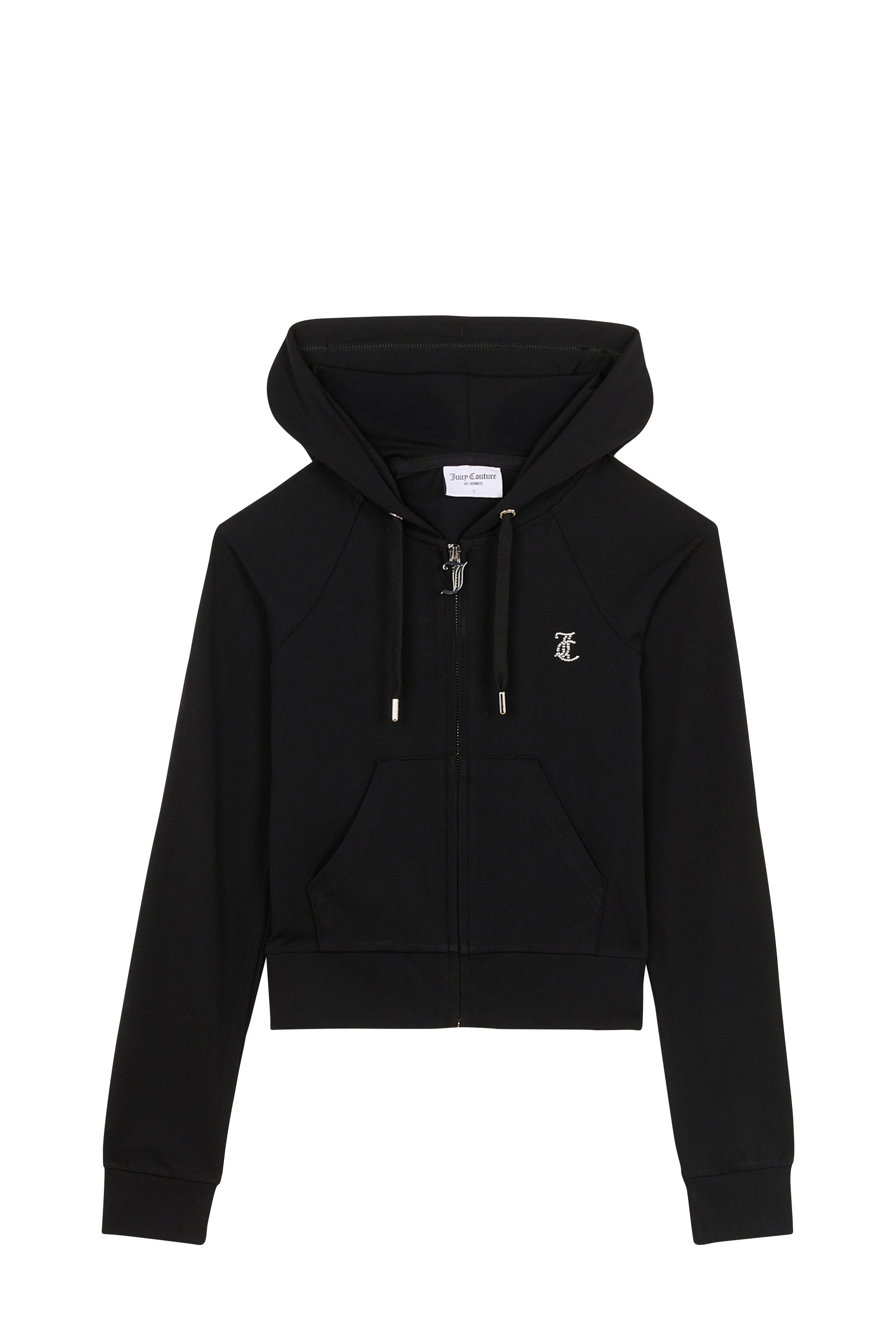 zip-up hoodie Black