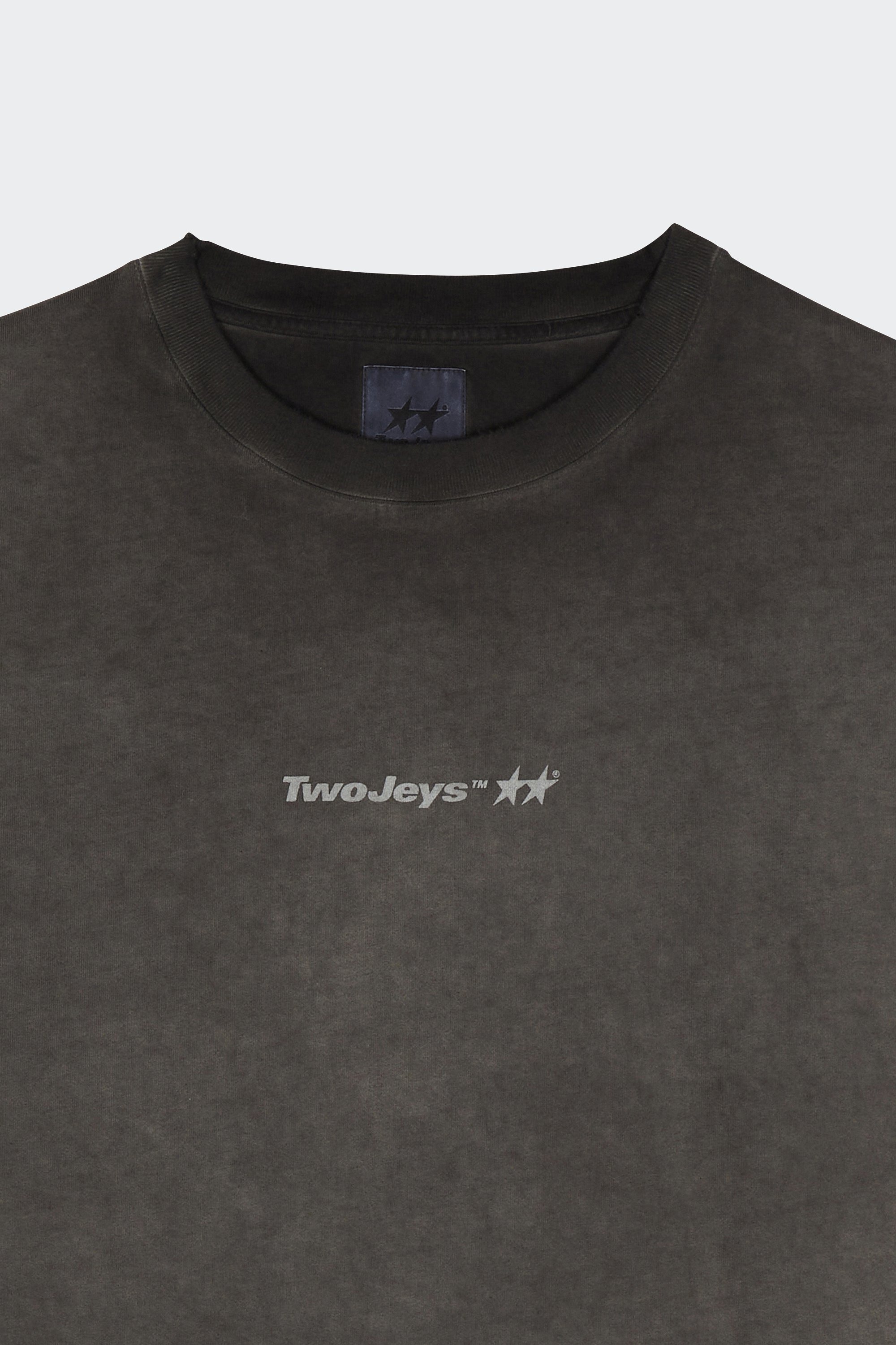 Regular-fit round-neck cotton T-shirt | Black by TWOJEYS Regular-fit round-neck cotton T-shirt Black