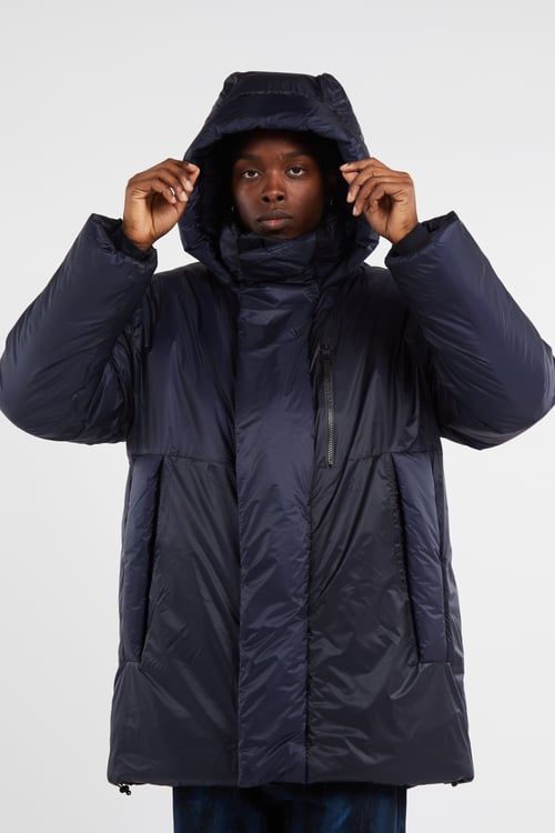 RAINS Lightweight quilted padded jacket with high neck Blue