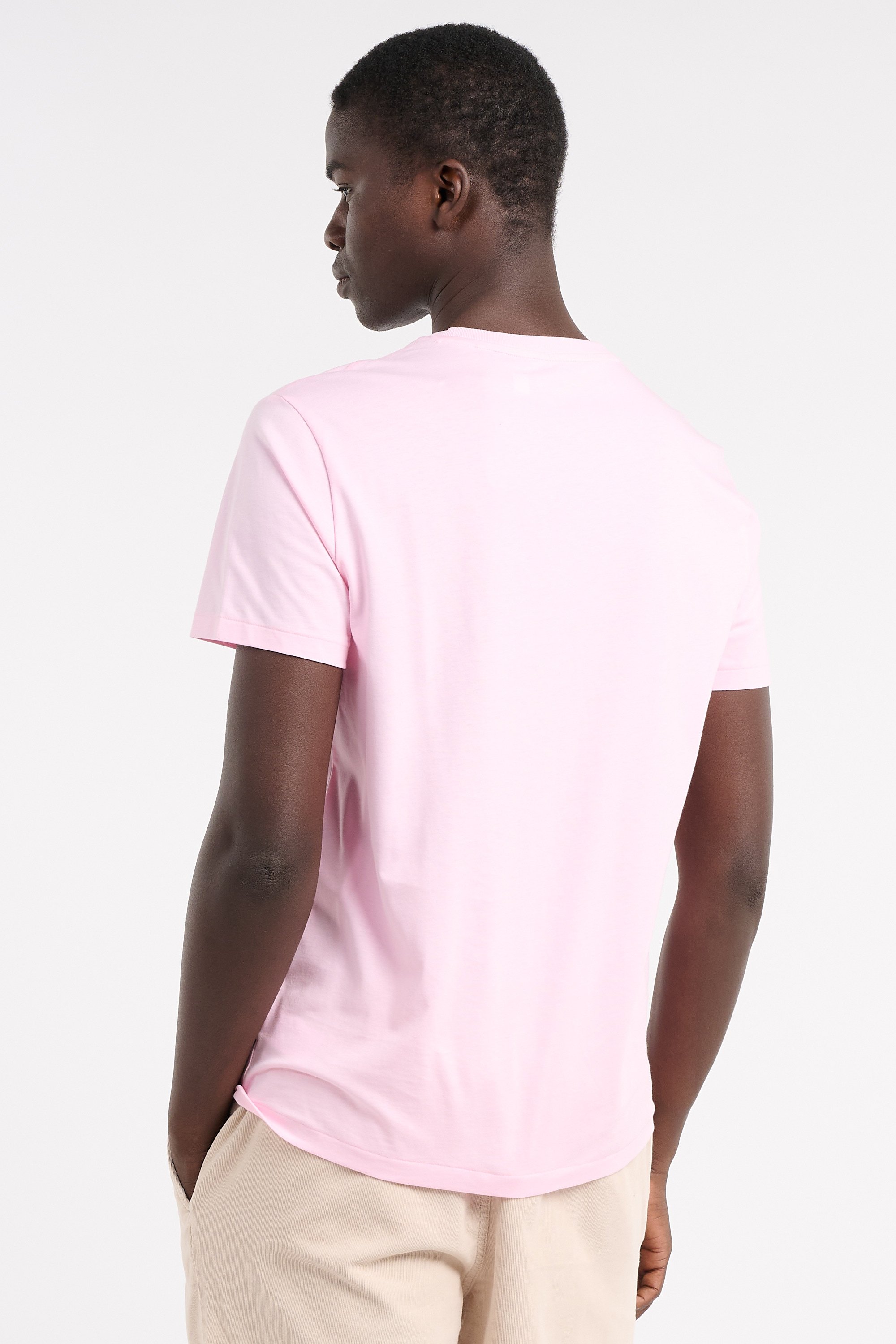 Regular-fit round-neck cotton T-shirt | Pink POLO RALPH LAUREN Men