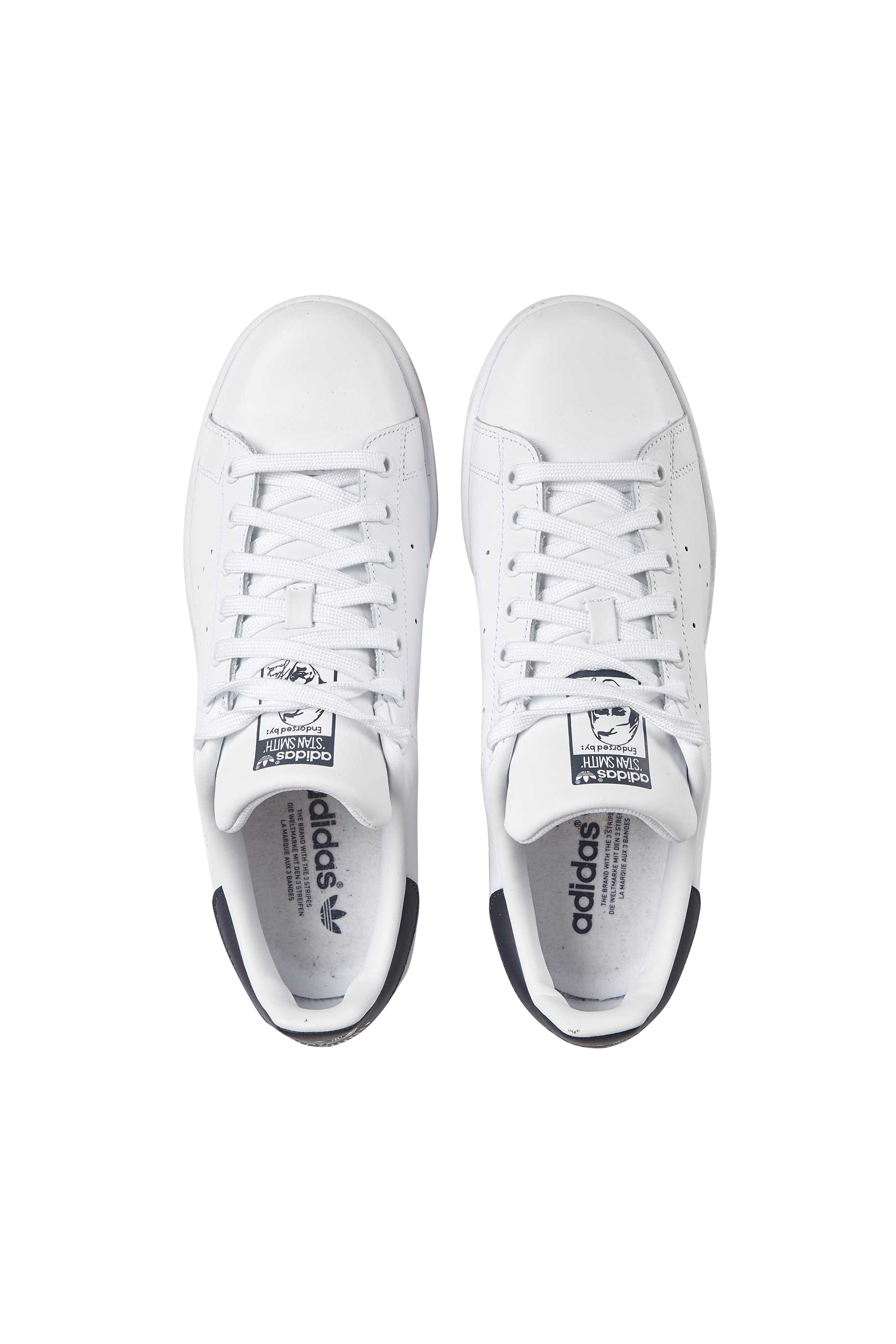 Stan Smith leather trainers with laces White