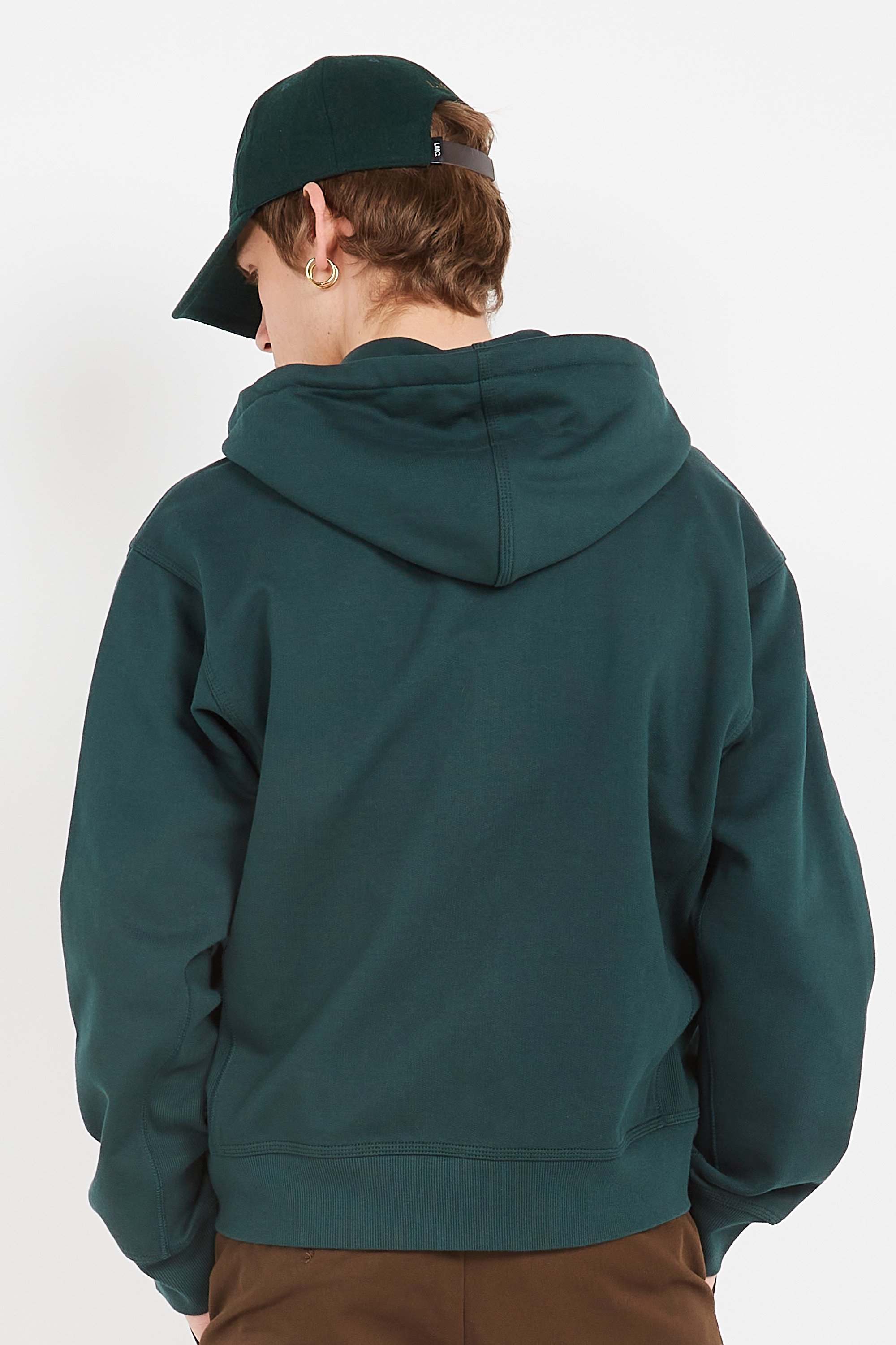 Zip-up hoodie Hooded american script Green Carhartt Wip