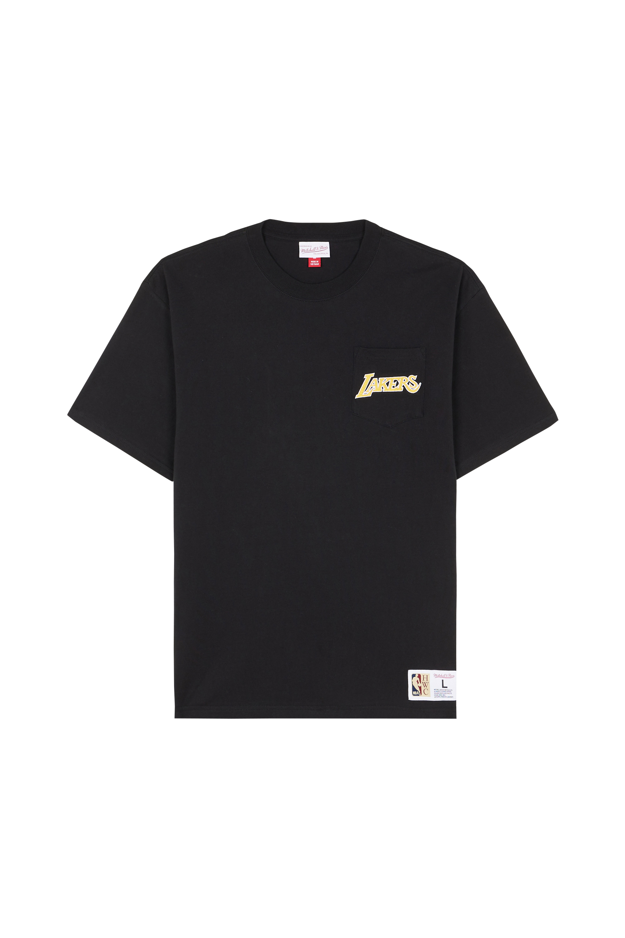 Regular-fit round-neck cotton T-shirt Black