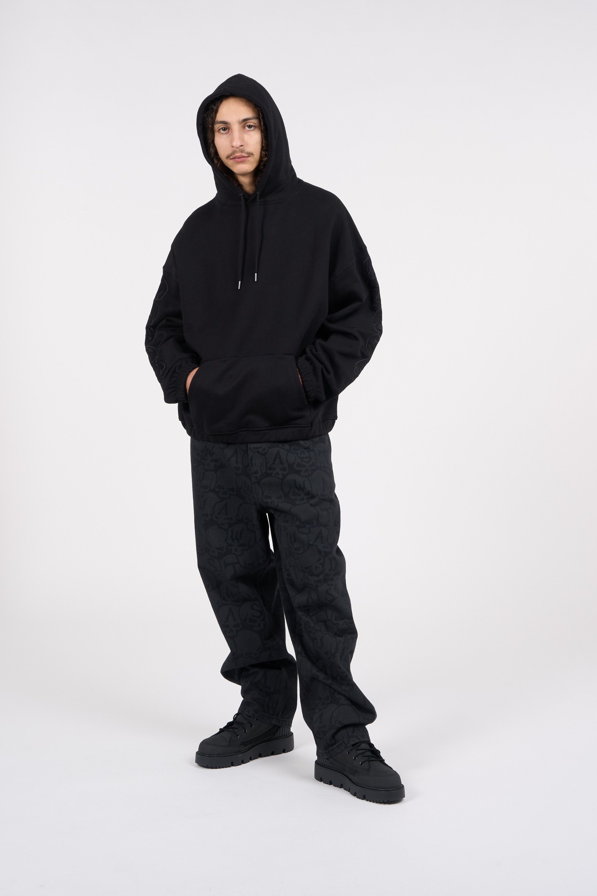 Pantalon baggy WASTED Noir