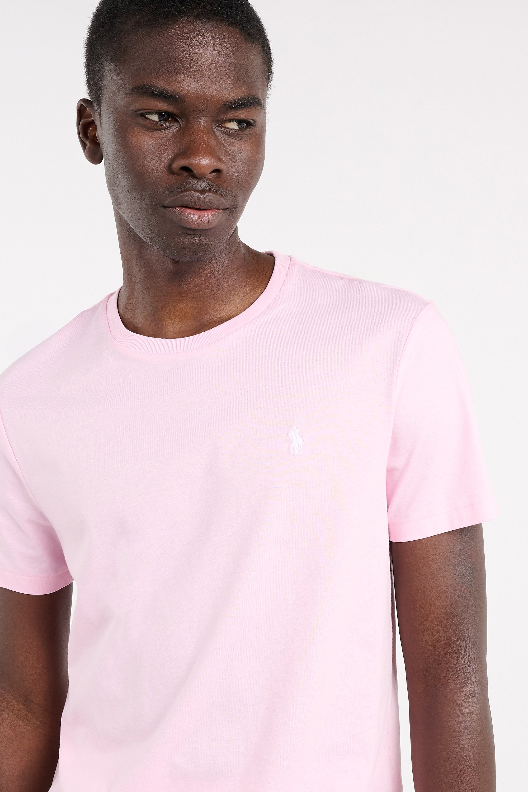 Regular-fit round-neck cotton T-shirt | Pink POLO RALPH LAUREN Men