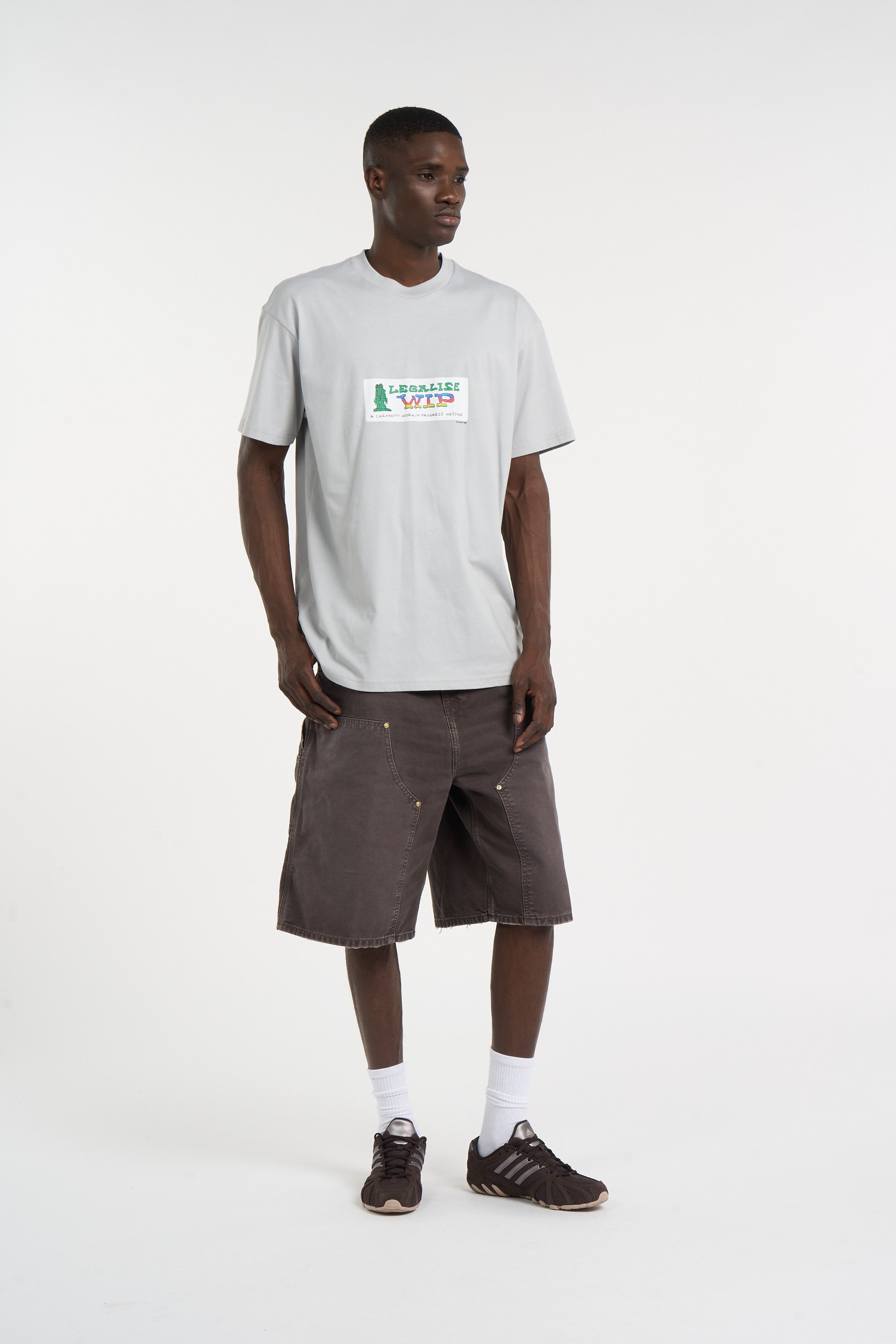 Baskets basses en cuir | Blanc ADIDAS Homme