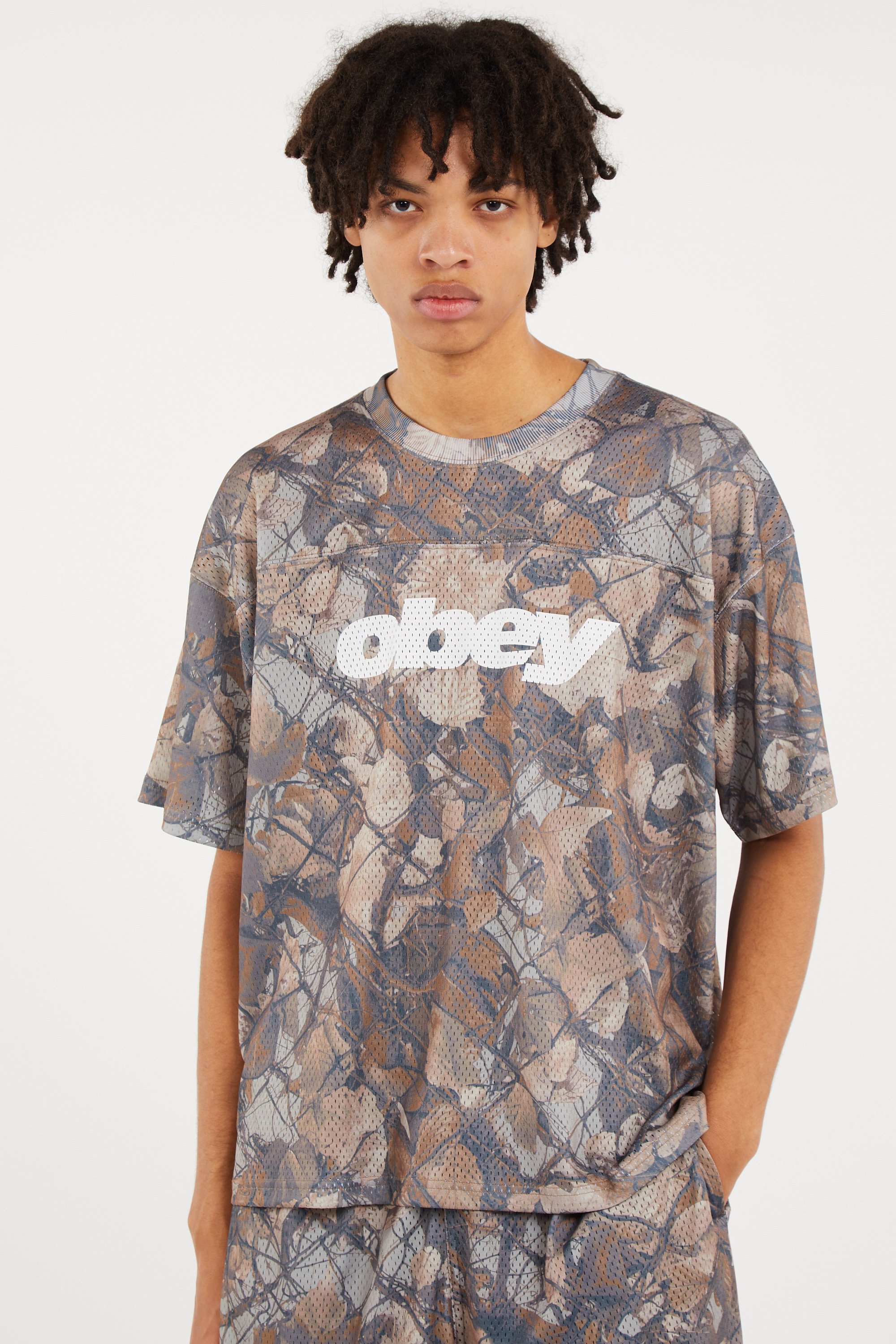 Regular-fit round-neck cotton T-shirt | Multicolored OBEY Men