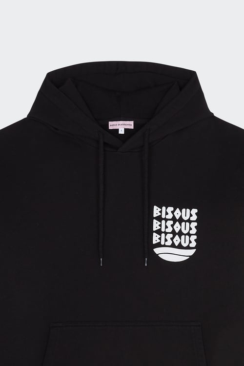 BISOUS SKATEBOARDS Hoodie Noir
