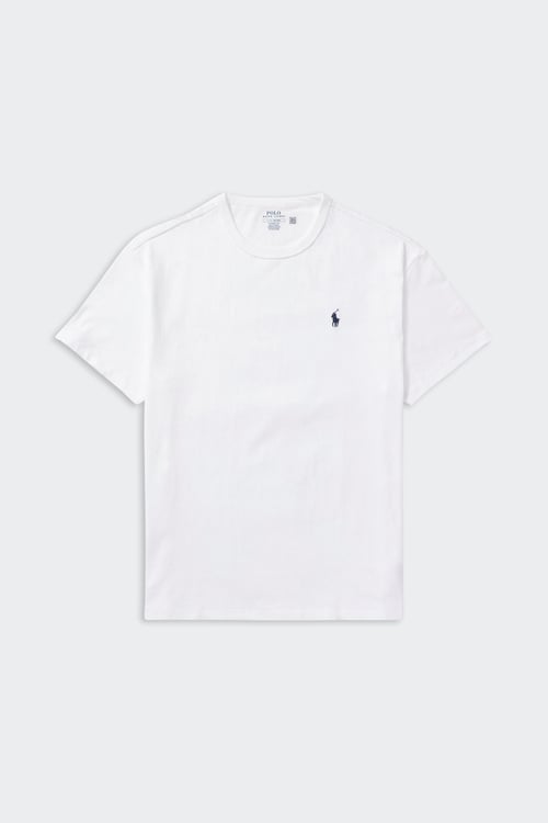 POLO RALPH LAUREN Tee-shirt col rond slim-fit en coton Blanc