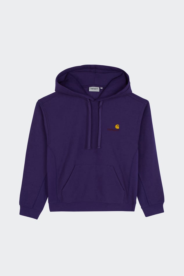 Hoodie American Script Purple Carhartt Wip Man Citadium