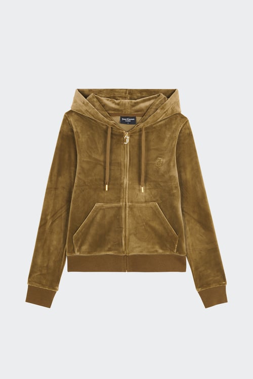 JUICY COUTURE zip-up hoodie Khaki