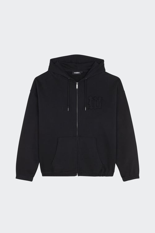Hoodie zippé - Taille S Noir