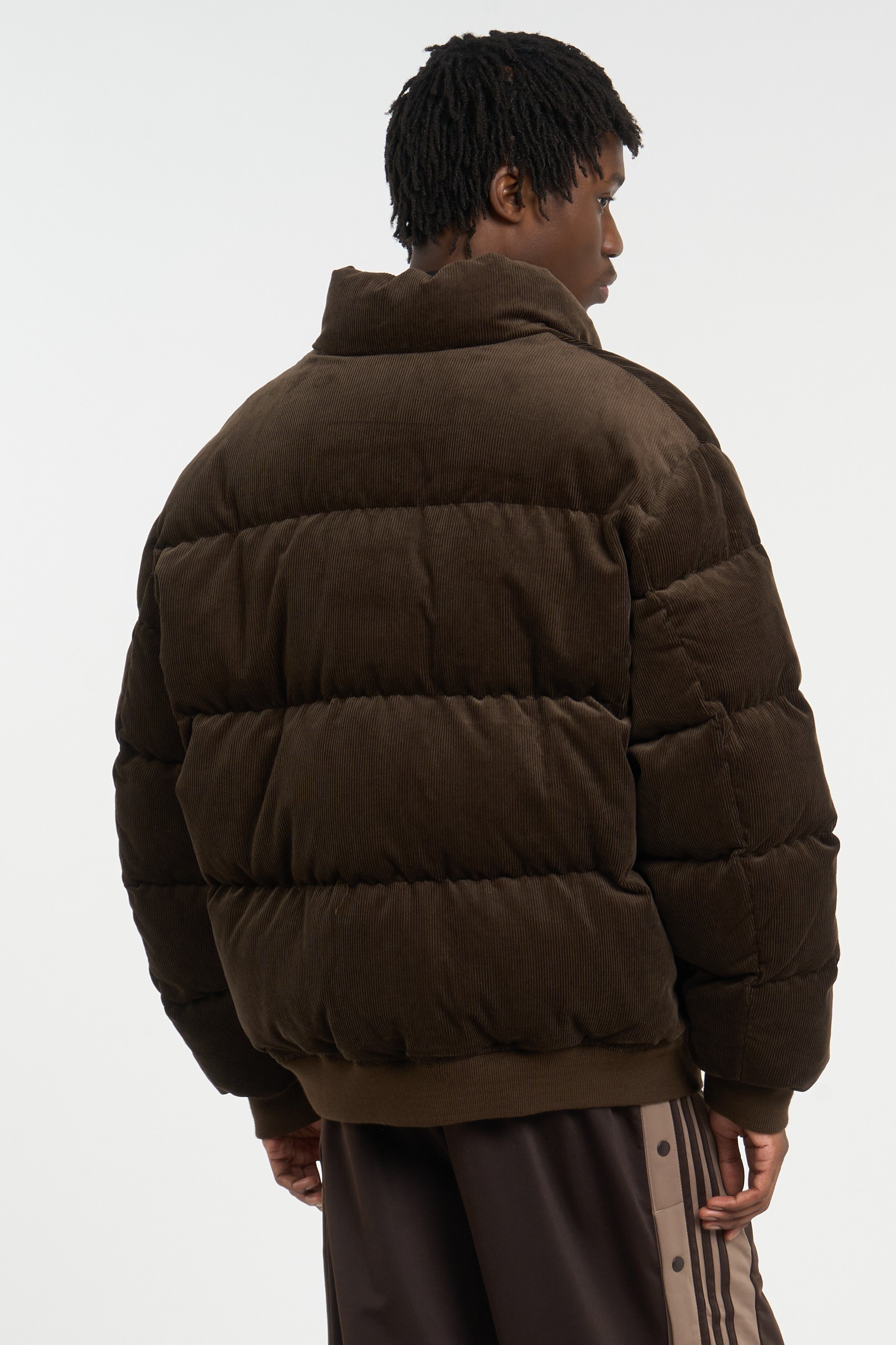 Zipped high-neck colorblock padded jacket with hood | Brown POLO RALPH LAUREN Men