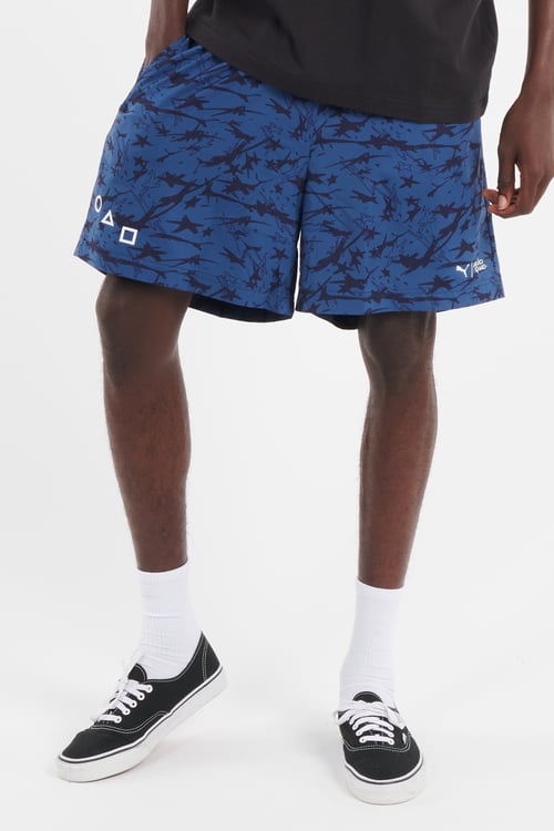 PUMA Short Bleu
