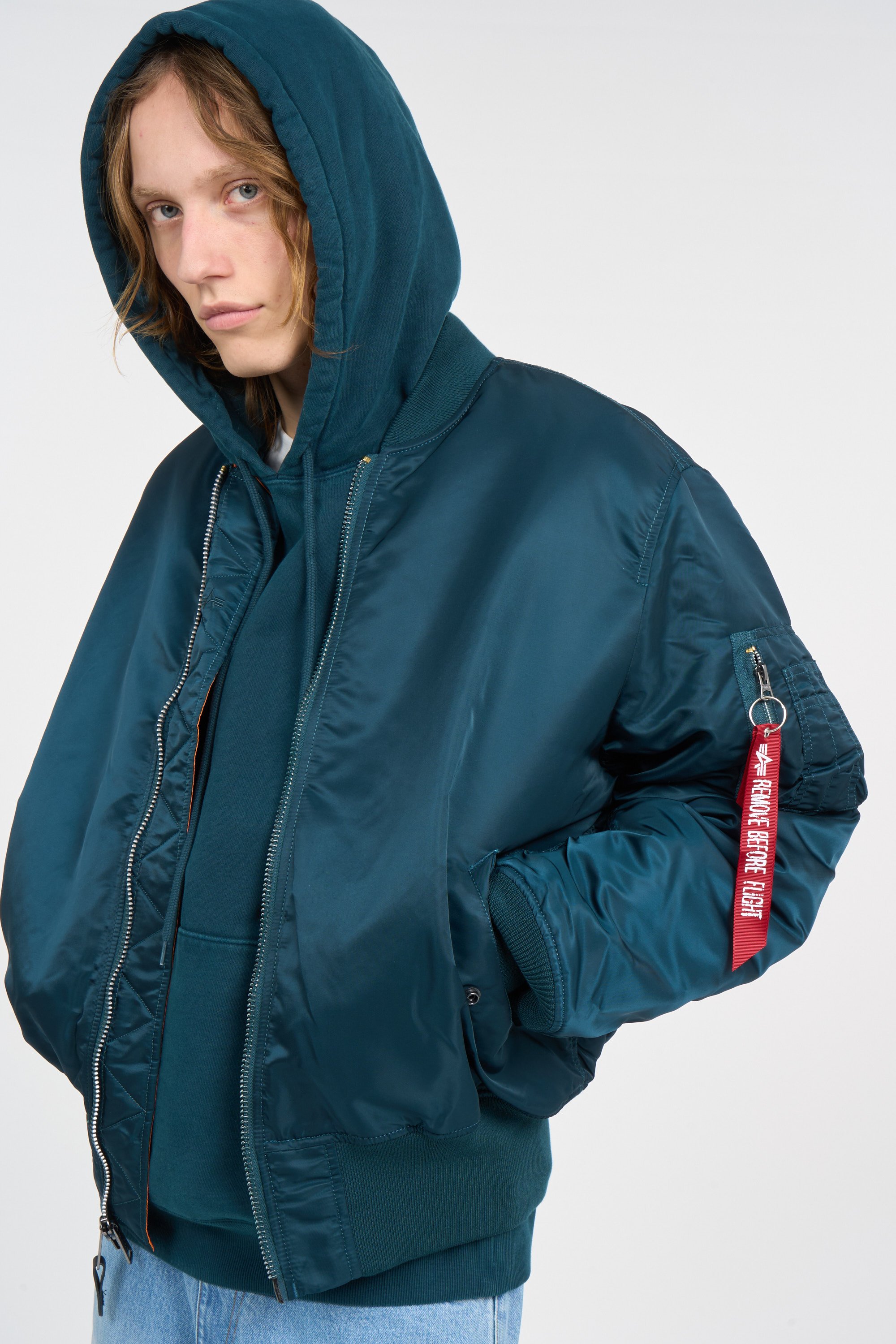 Bomber | Bleu ALPHA INDUSTRIES Homme