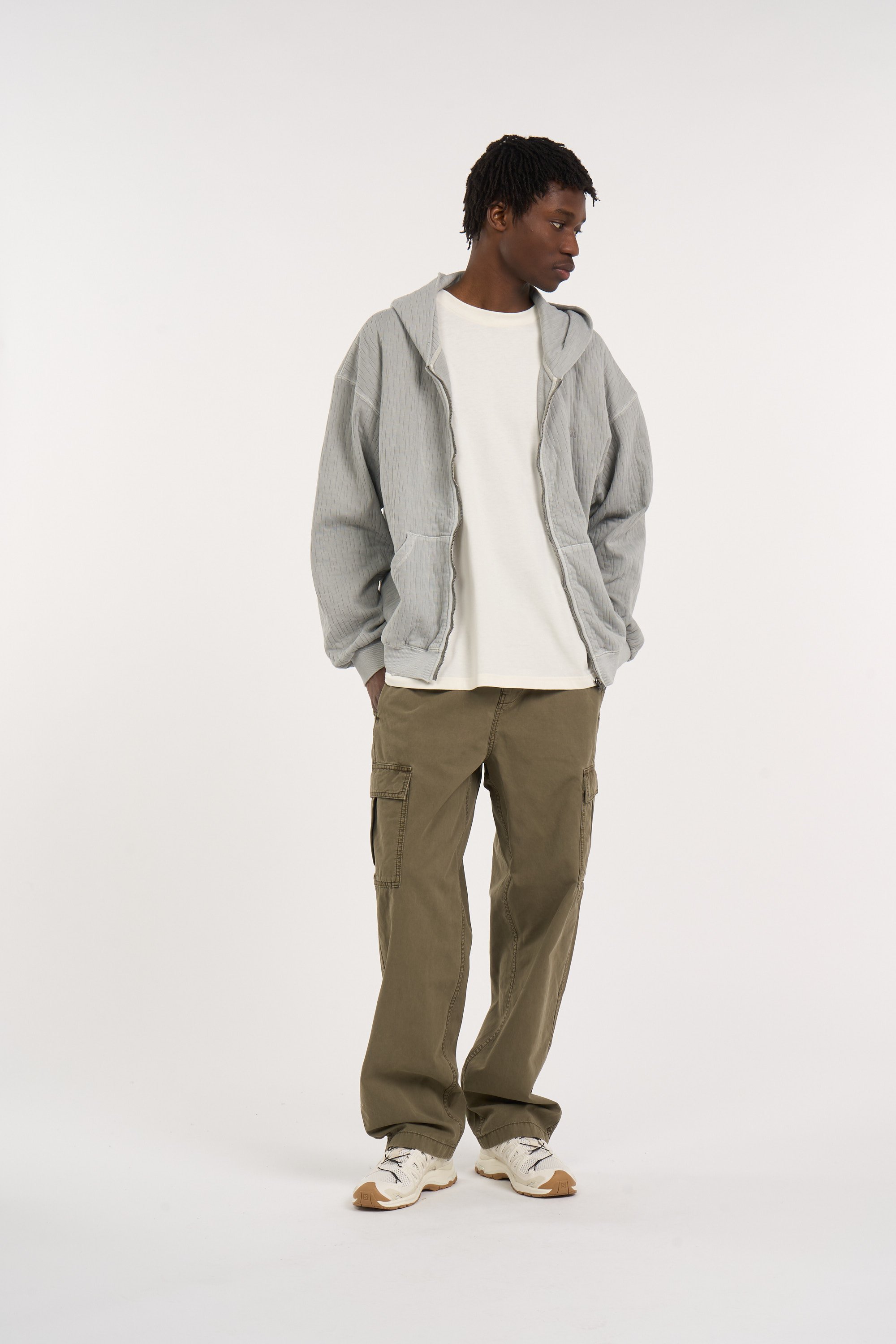 Hoodie zippé | Gris THISISNEVERTHAT Homme