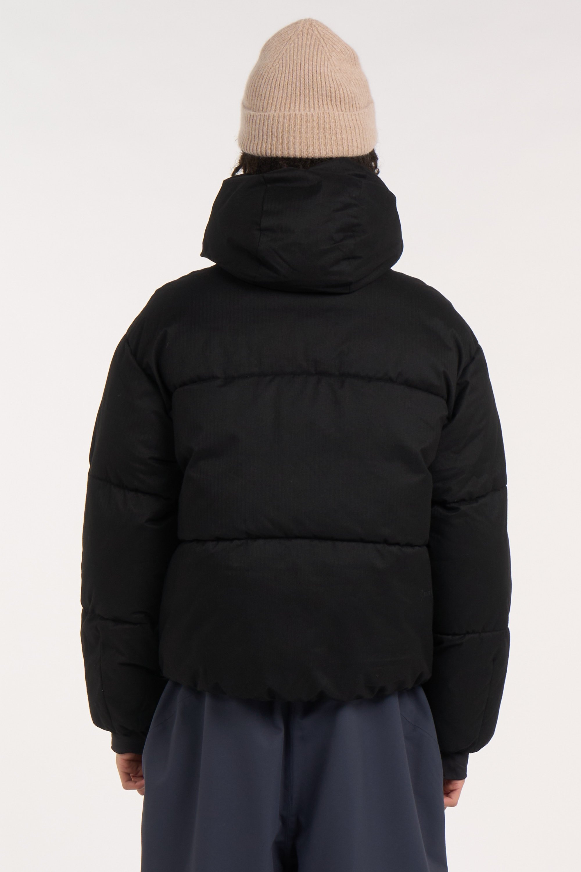 Zipped high-neck colorblock padded jacket with hood | Black OAKLEY Men