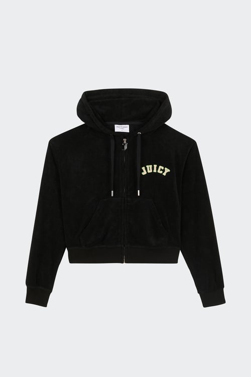 JUICY COUTURE zip-up hoodie Black