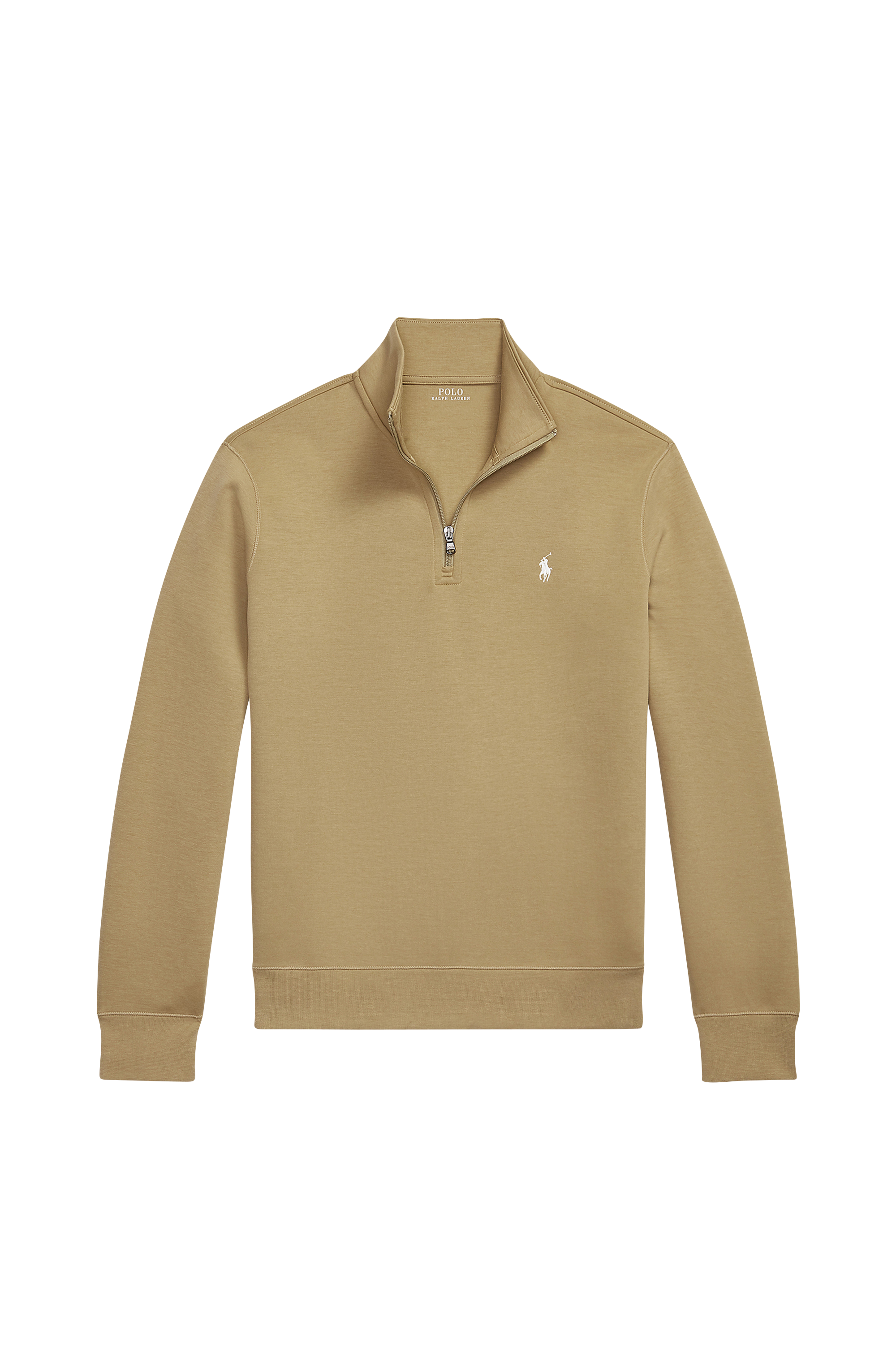 sweatshirt Double-Knit Quarter-Zip Pullover Desert tan/c1730