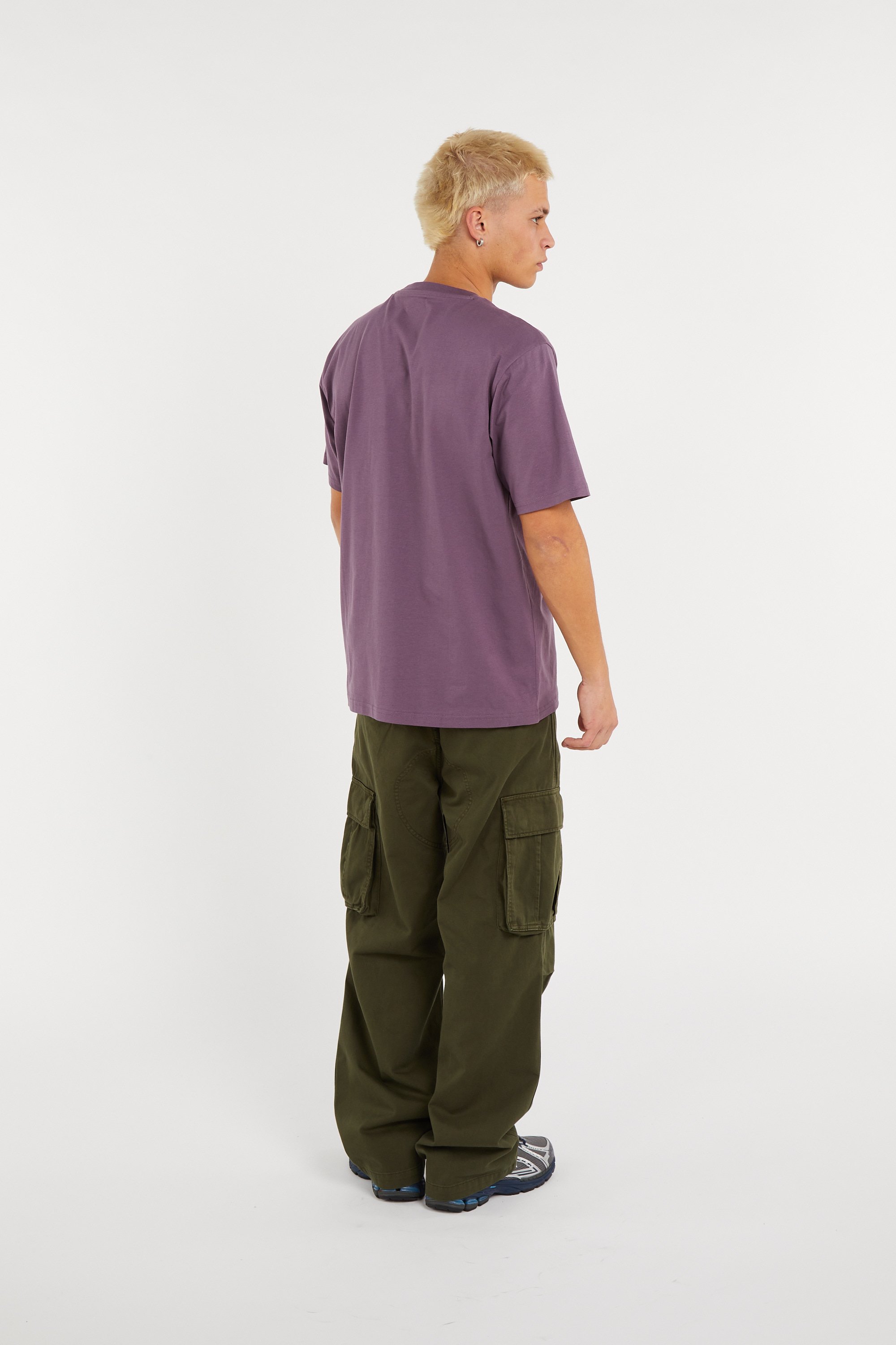 Regular-fit round-neck cotton T-shirt | Purple DICKIES Men