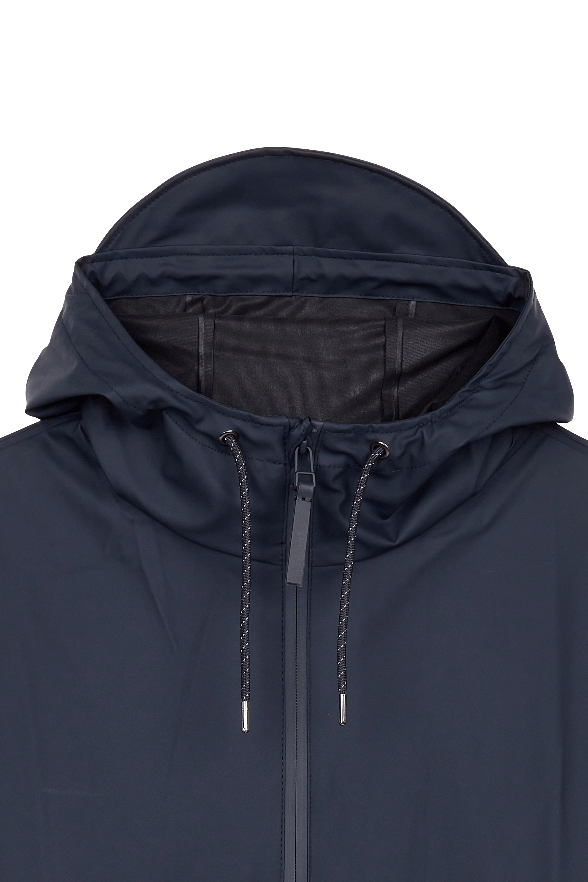 Imperméable col montant Bleu