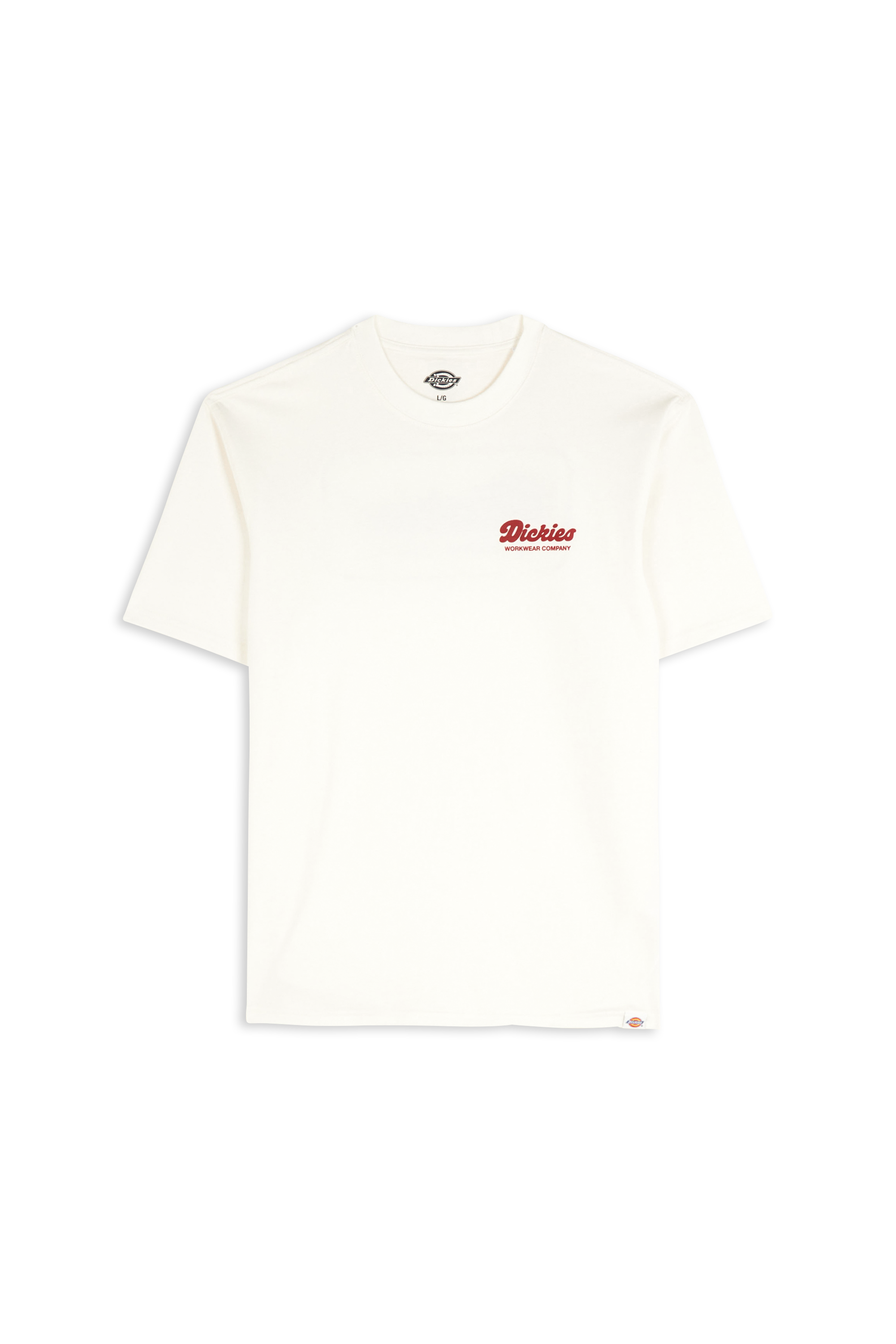 Regular-fit round-neck cotton T-shirt Beige