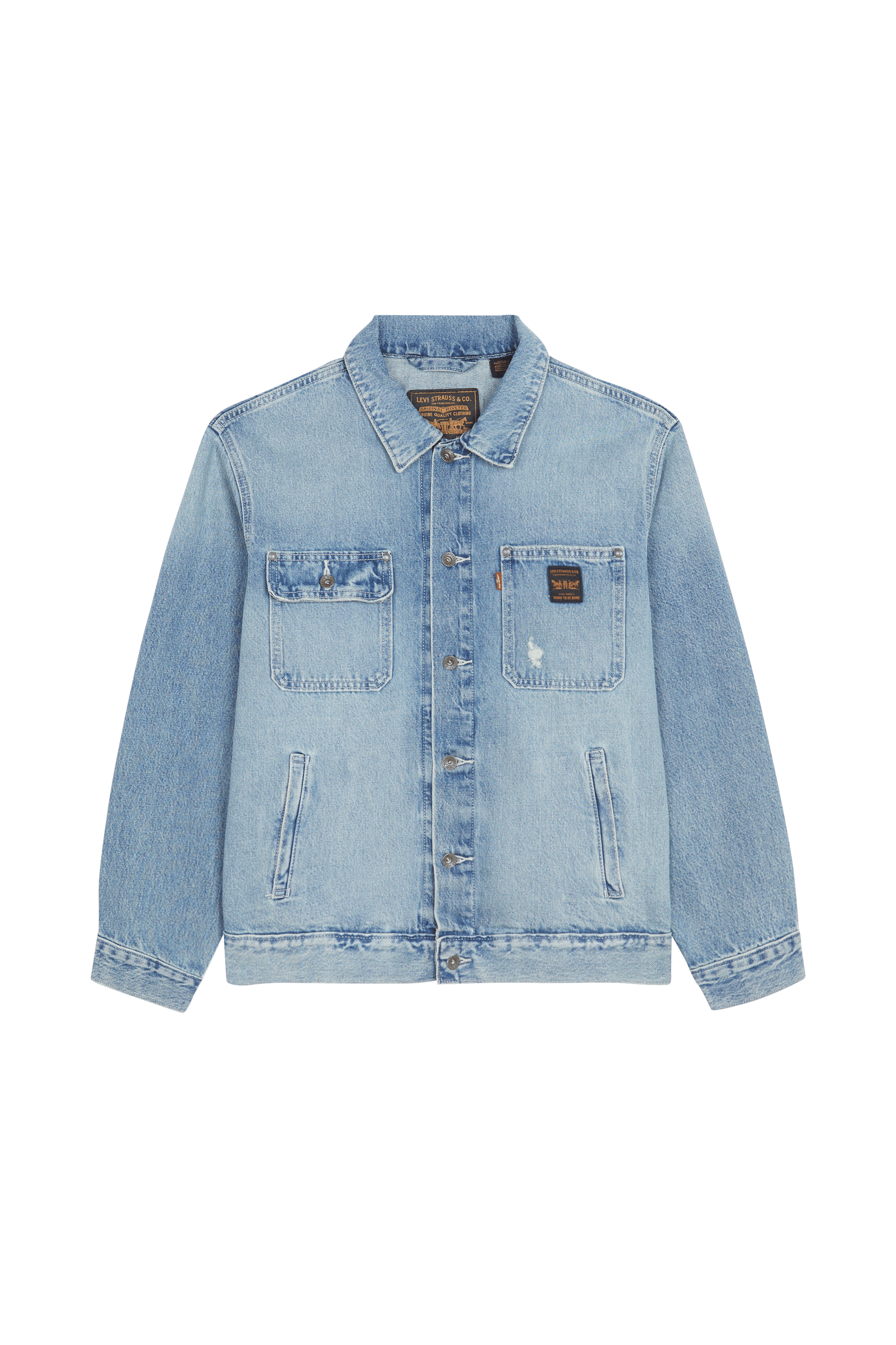 Oversized classic collar cotton jacket LEVI'S Blue