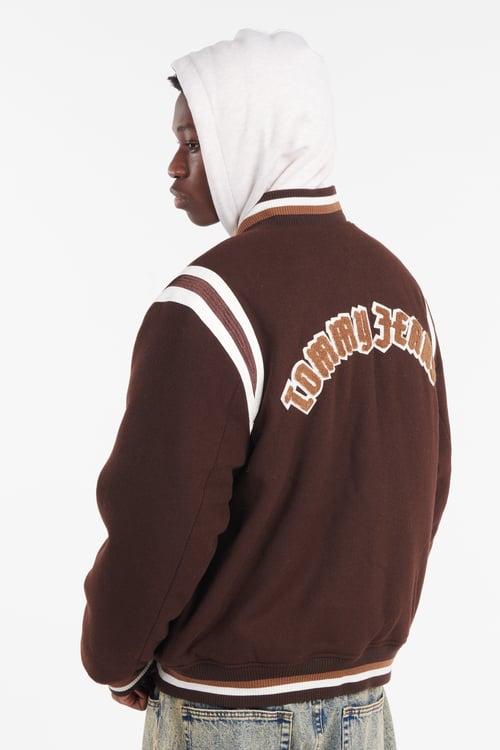 TOMMY JEANS Jacket Brown