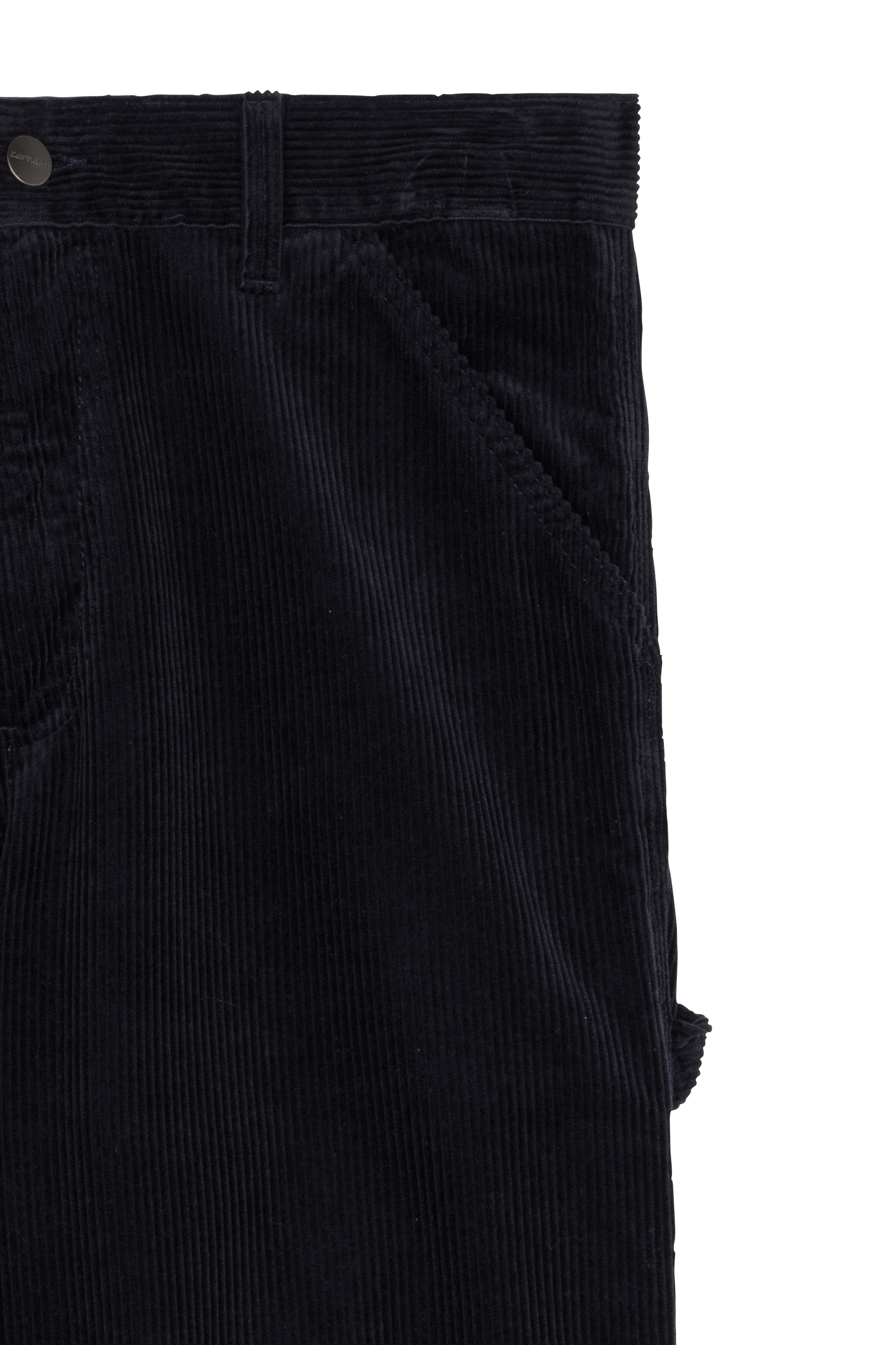 Straight velour trousers Blue