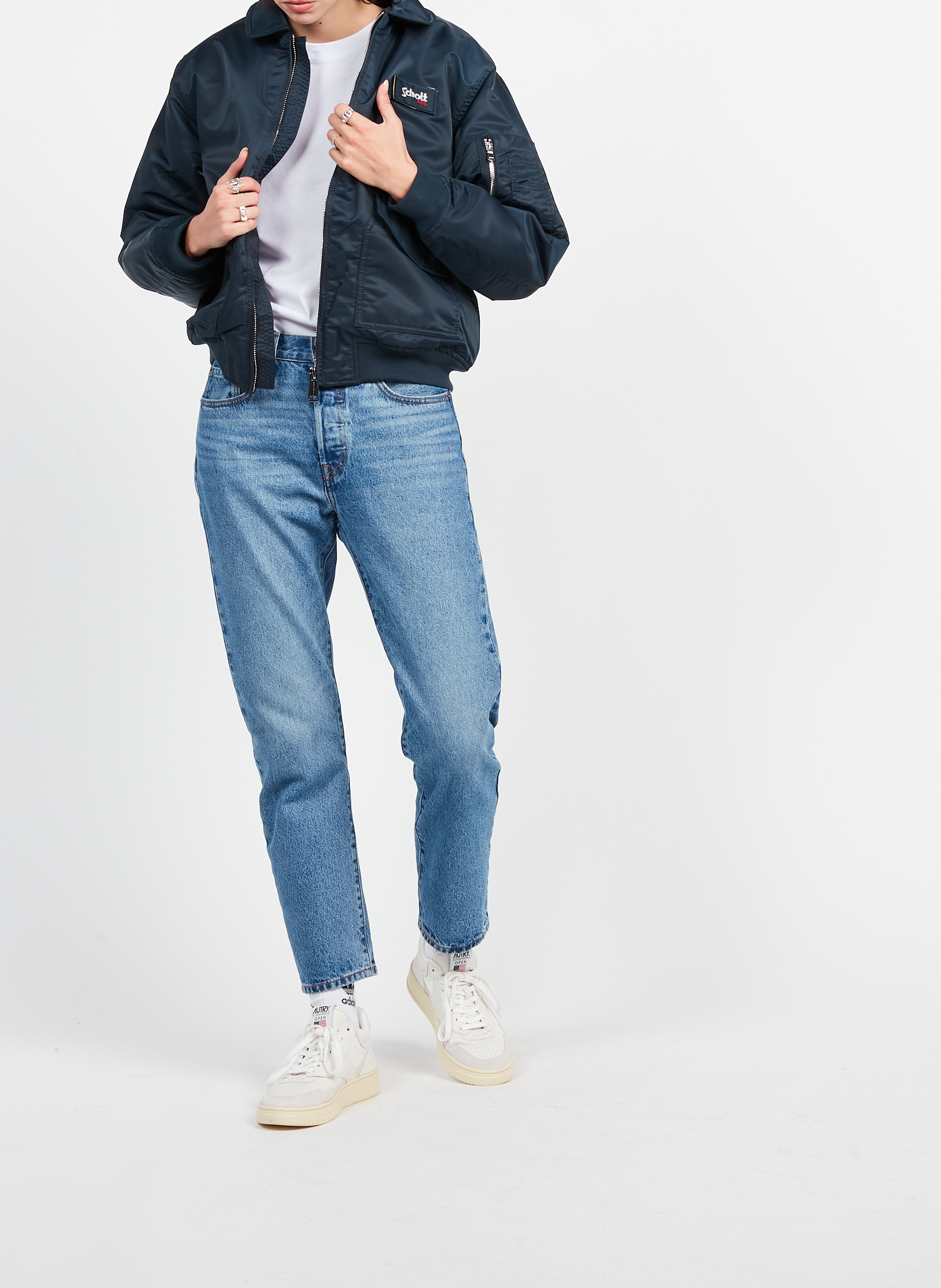 Blouson SCHOTT Bleu
